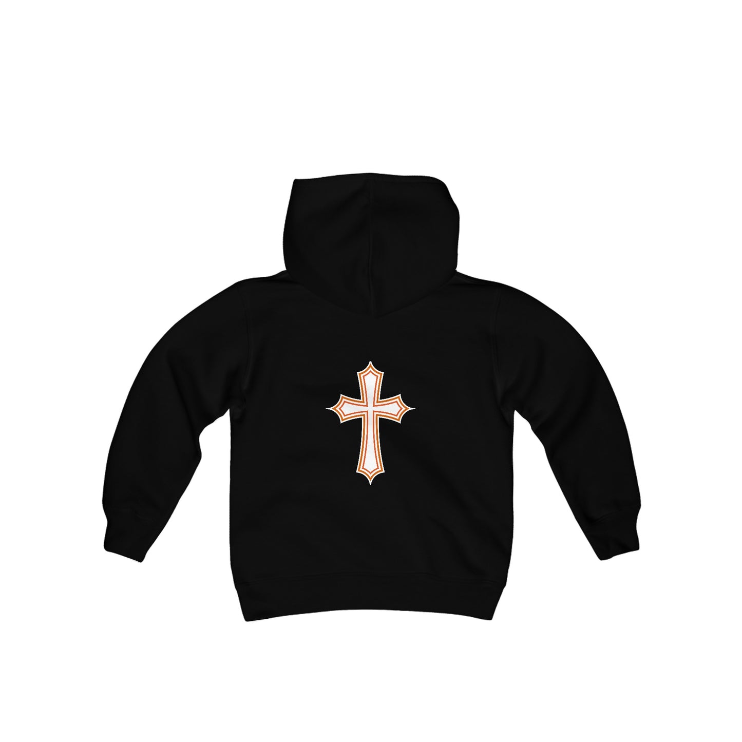 Halloween Pumpkin Pray Unisex Hooded Sweatshirt, Black - 'Remember To Pray On This Day', Children's’ Sizes: S - XL