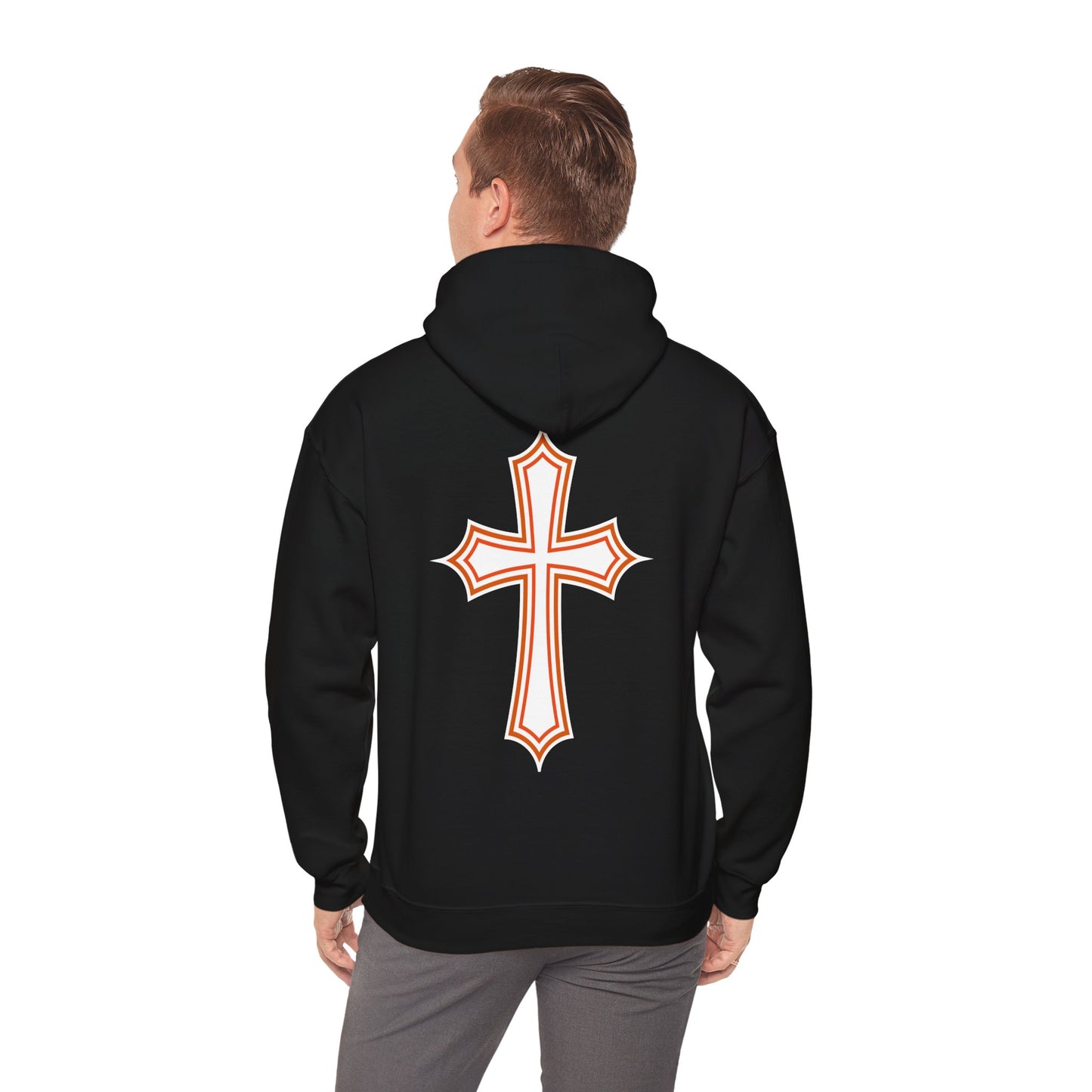 Halloween Pumpkin Pray Unisex Hooded Sweatshirt, Black - 'Remember To Pray On This Day', Adults, Sizes: S - 5XL