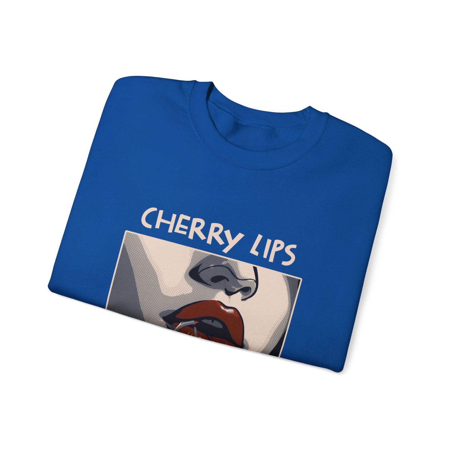 Retro Style 'CHERRY LIPS' Crewneck Sweatshirt™ by Novelty Wonders