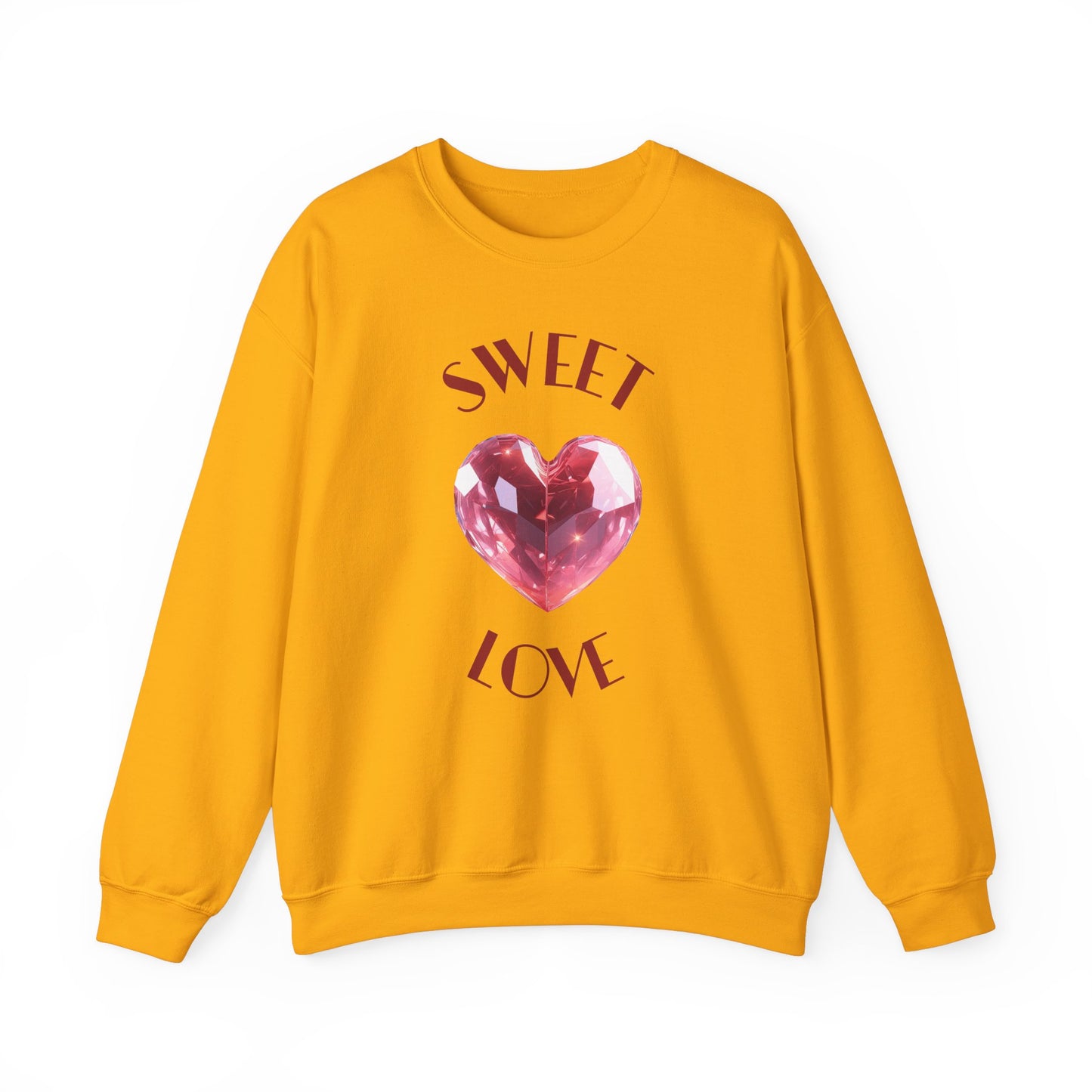 Charming 'SWEET HEART LOVE' Crewneck Sweatshirt™ by Novelty Wonders