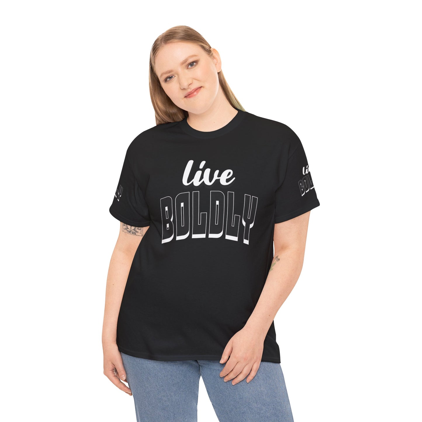 Empowering 'LIVE BOLDLY' Stylish T-Shirt™ by Novelty Wonders