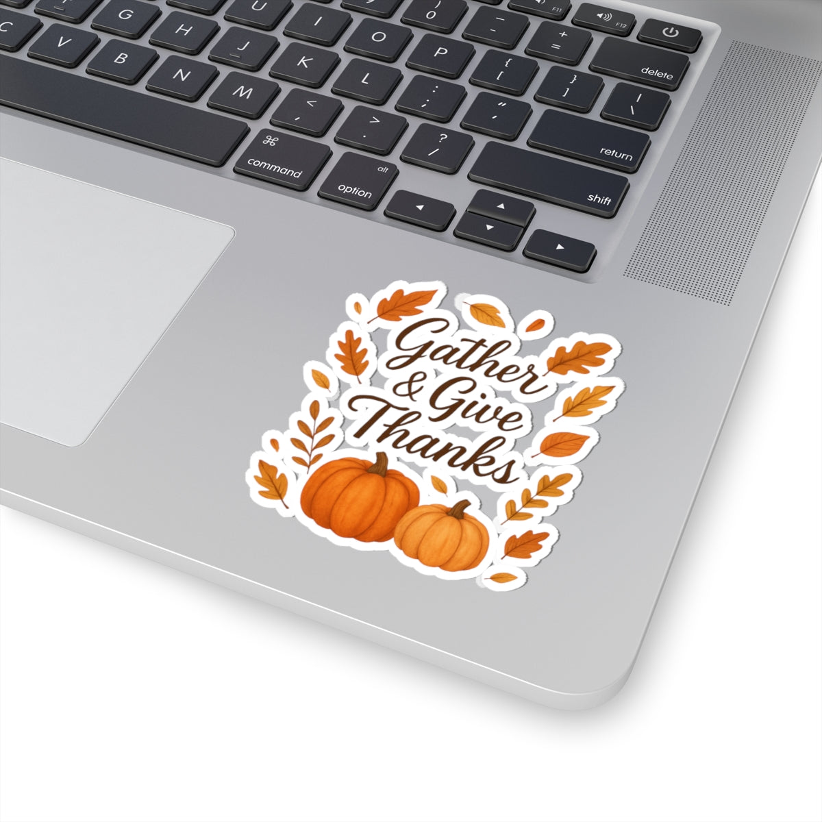 Gather & Give Thanks Pumpkin Kiss-Cut Stickers