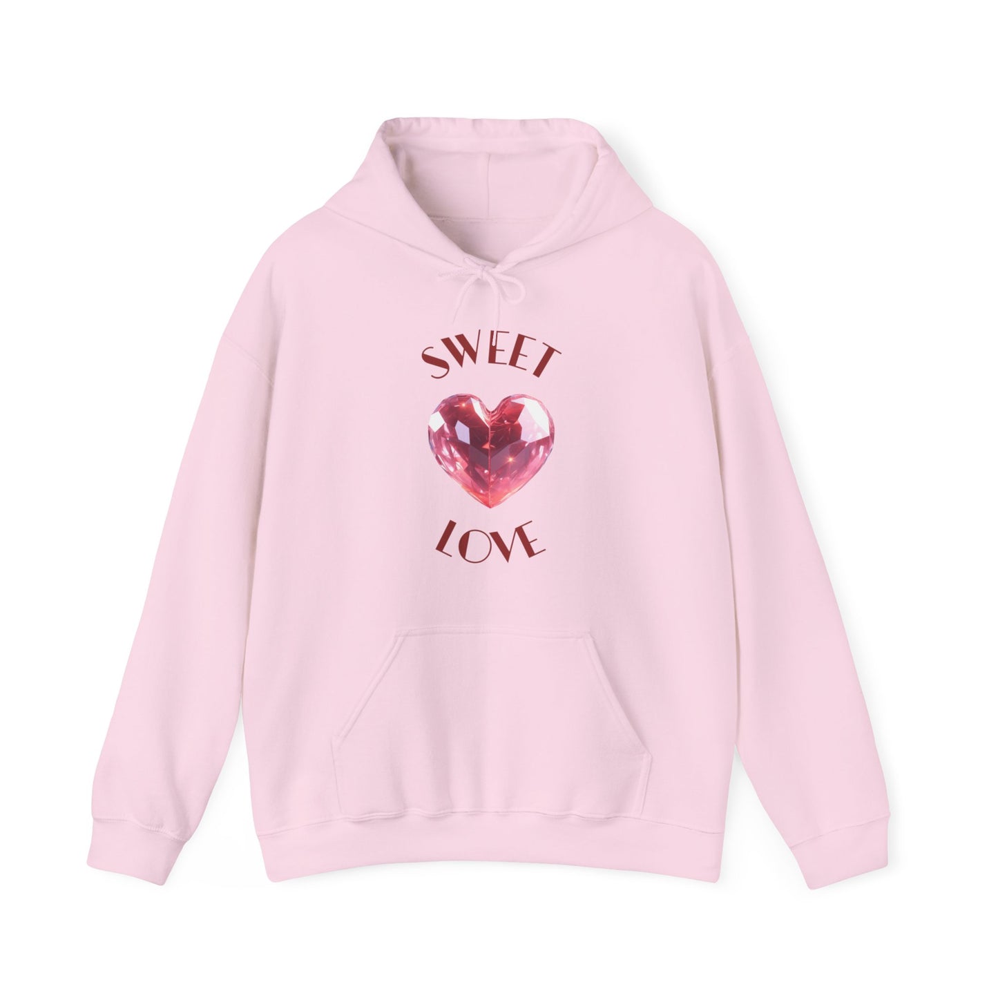 Charming 'SWEET HEART LOVE' Hooded Sweatshirt, Hoodie™ by Novelty Wonders