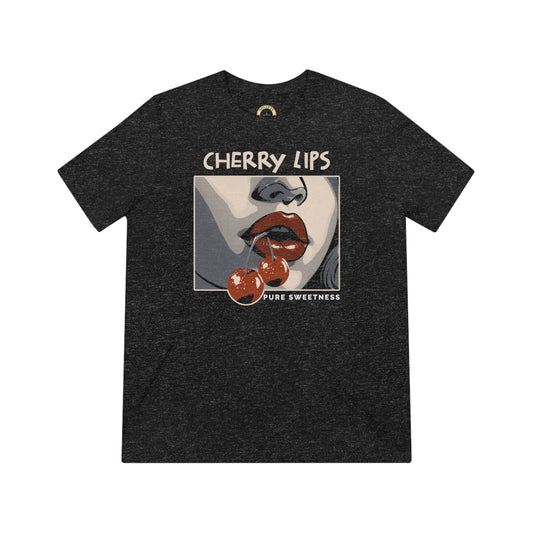 Retro Style 'CHERRY LIPS' Irresistibly Soft Comfort T-Shirt™ by Novelty Wonders