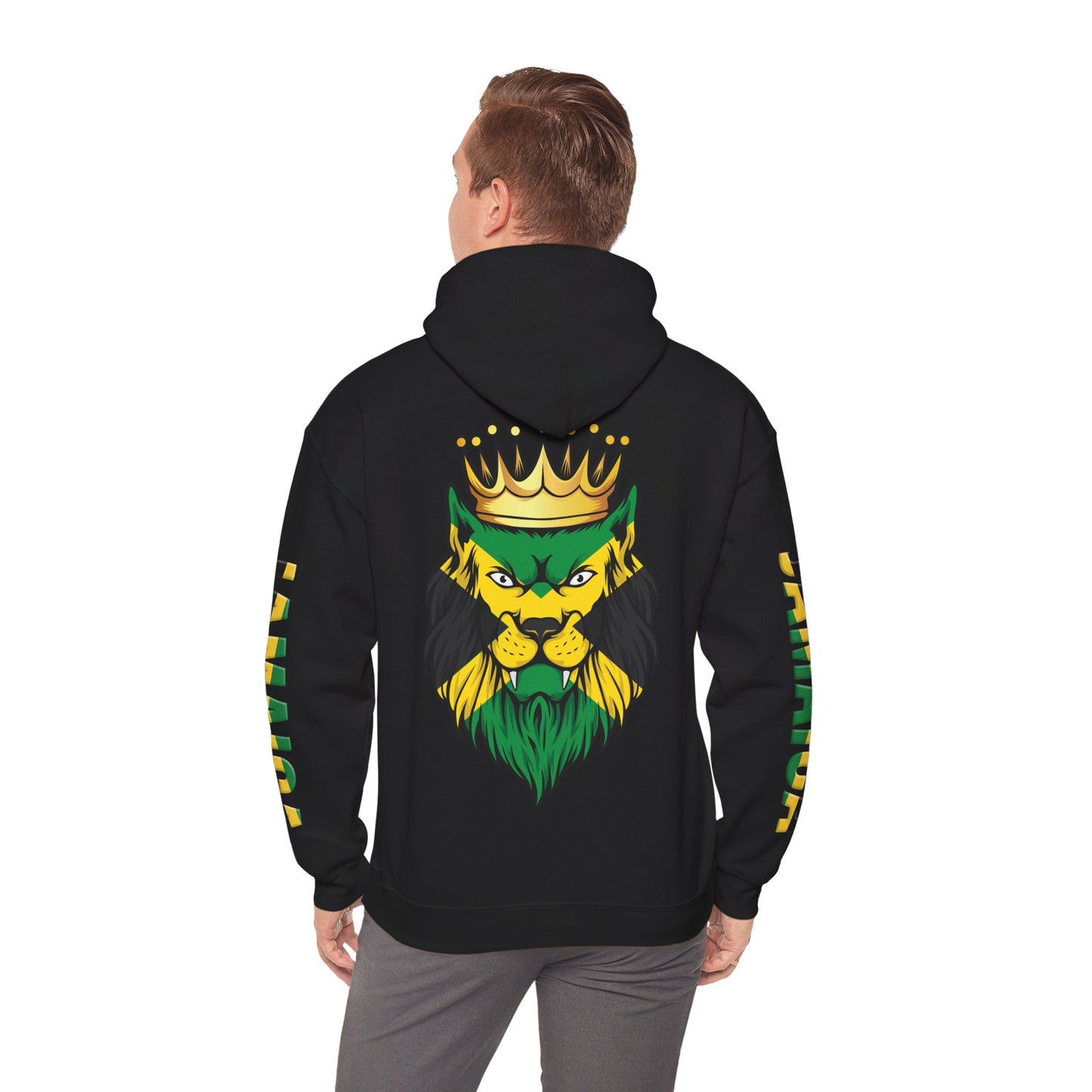 Jamaican Style Hooded Sweatshirt - Unisex Heavy Blend™ | Stylish Lifestyle Apparel, Festival Wear, Ethnic Fashion, Streetwear, Gift For Him or Her