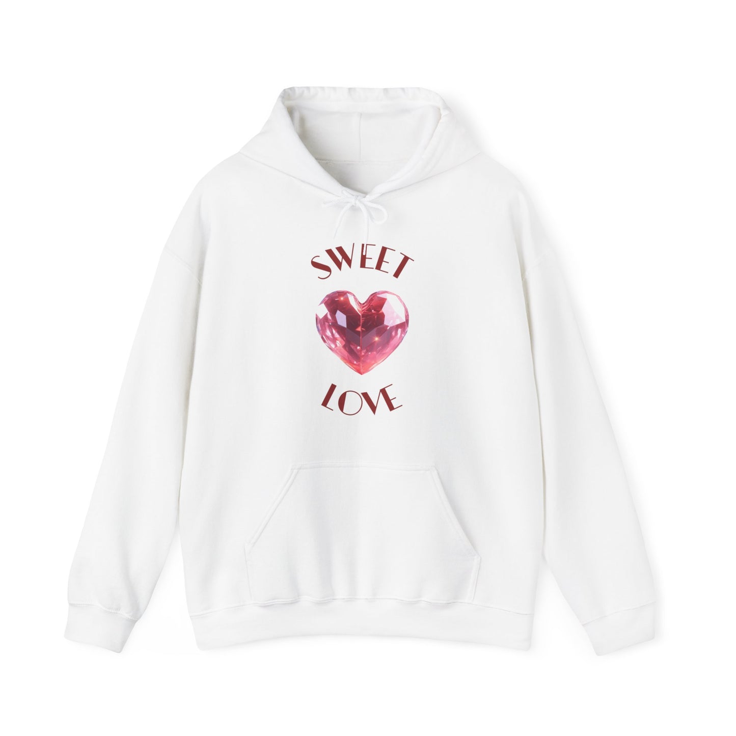 Charming 'SWEET HEART LOVE' Hooded Sweatshirt, Hoodie™ by Novelty Wonders