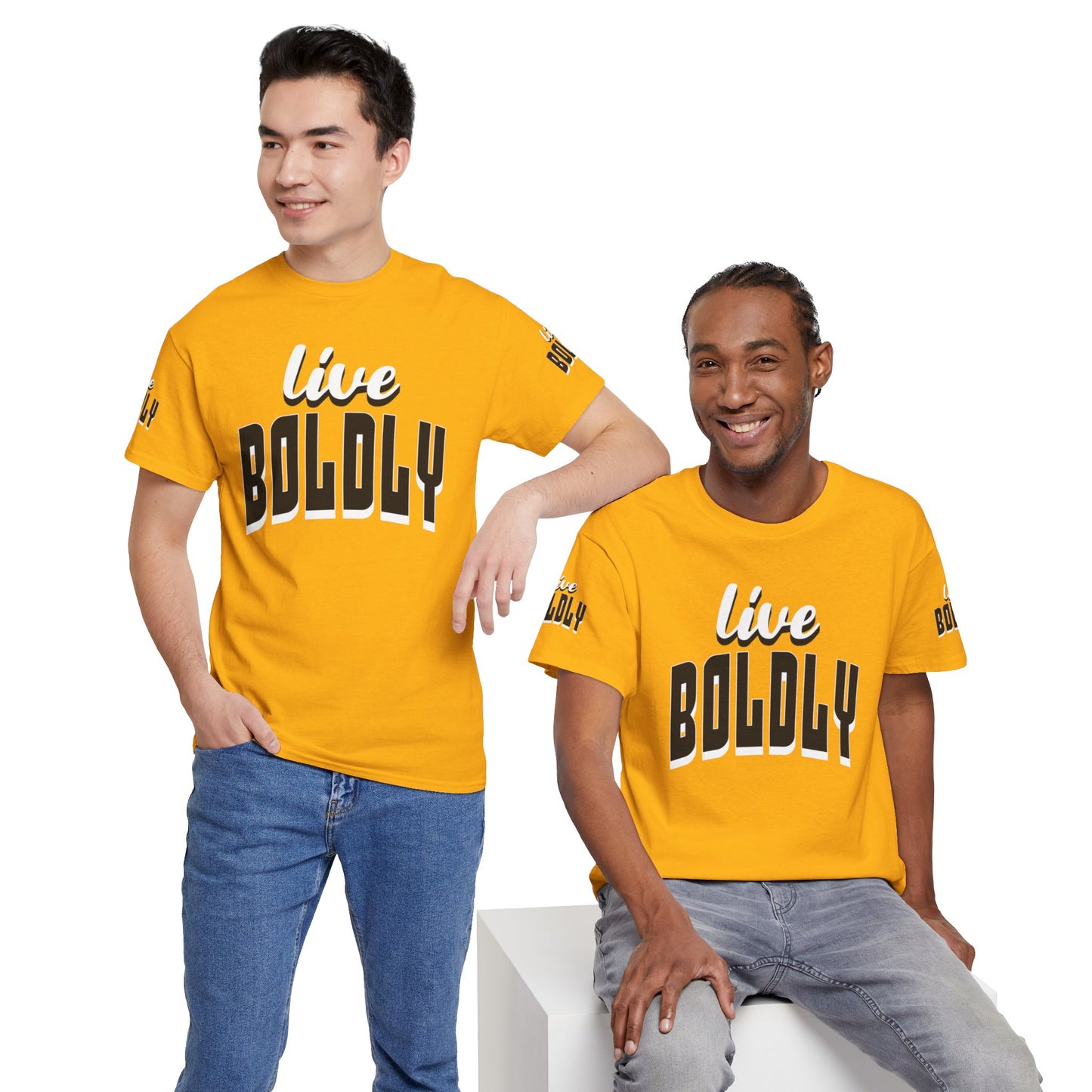 Empowering 'LIVE BOLDLY' Stylish T-Shirt™ by Novelty Wonders