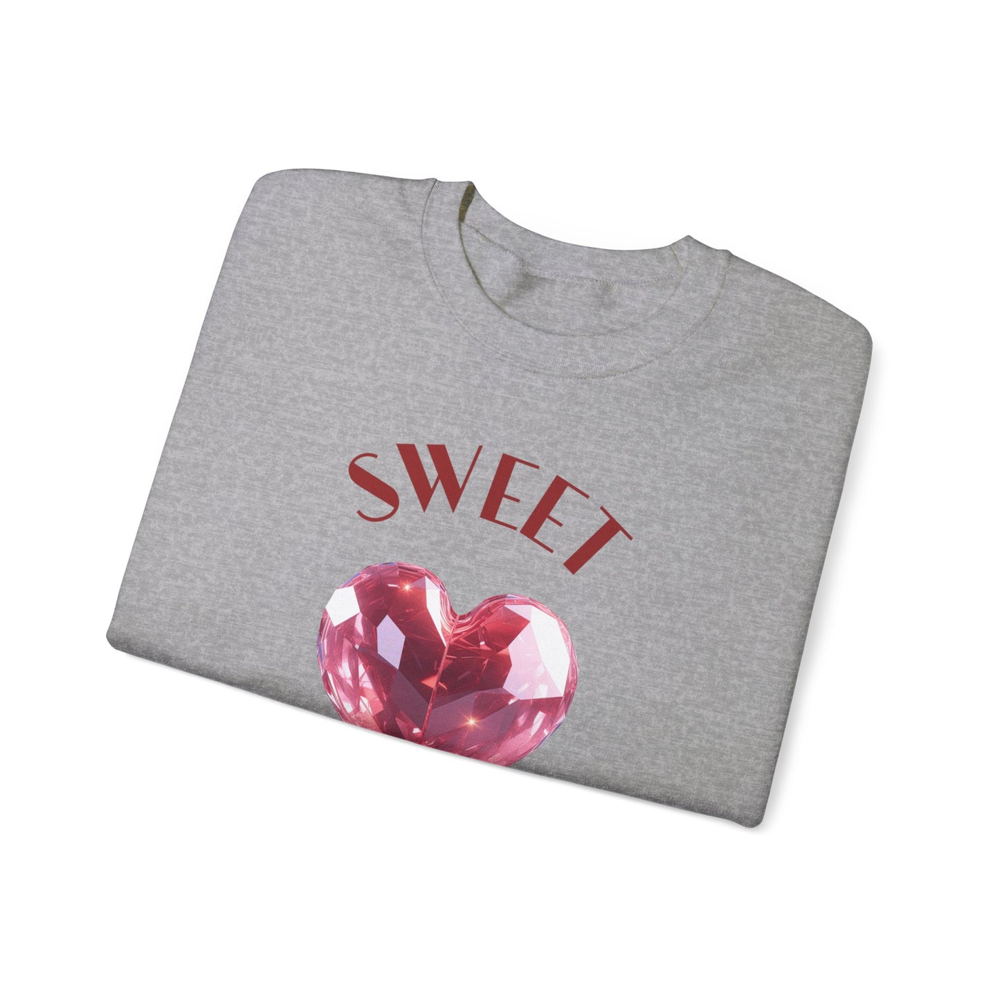 Charming 'SWEET HEART LOVE' Crewneck Sweatshirt™ by Novelty Wonders