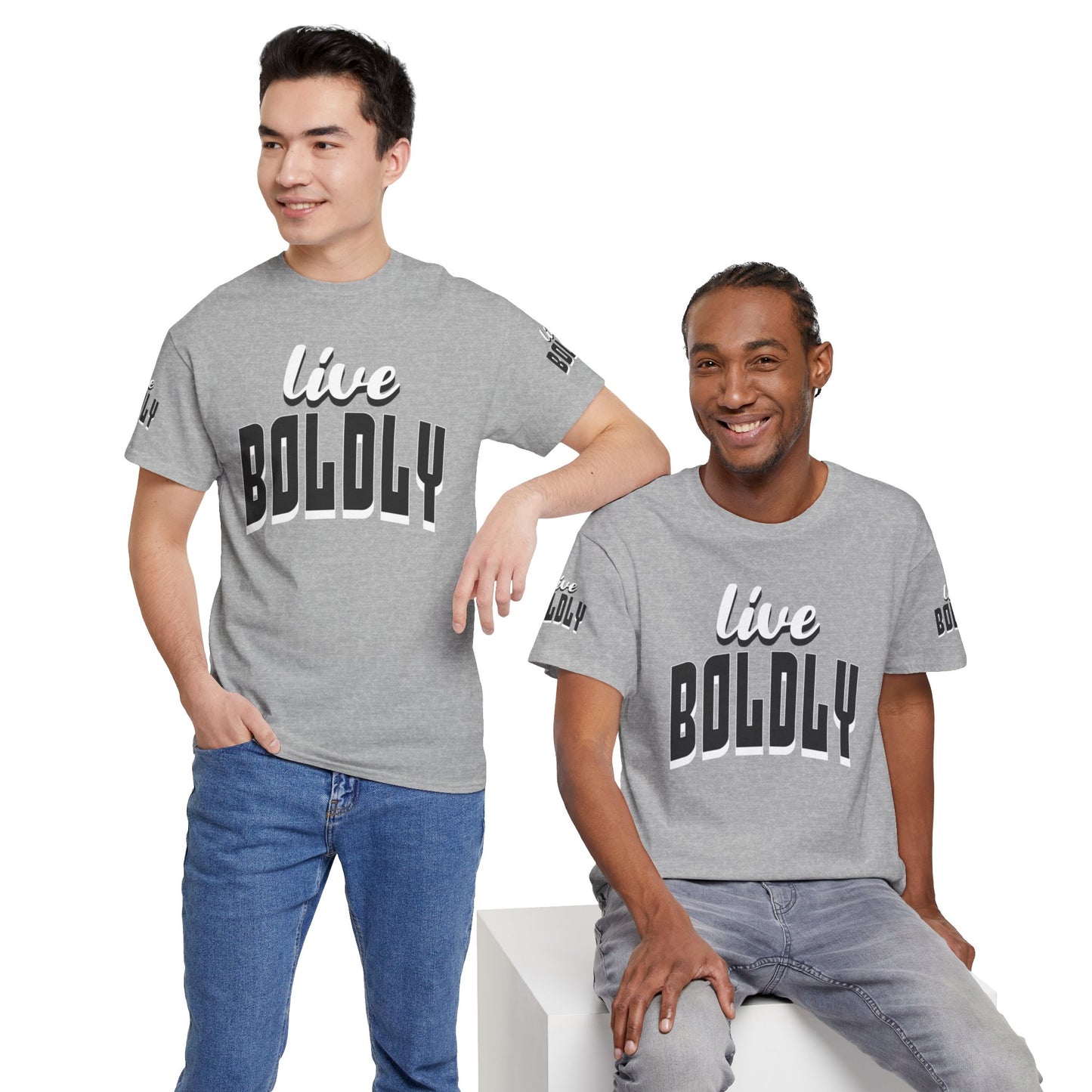 Empowering 'LIVE BOLDLY' Stylish T-Shirt™ by Novelty Wonders