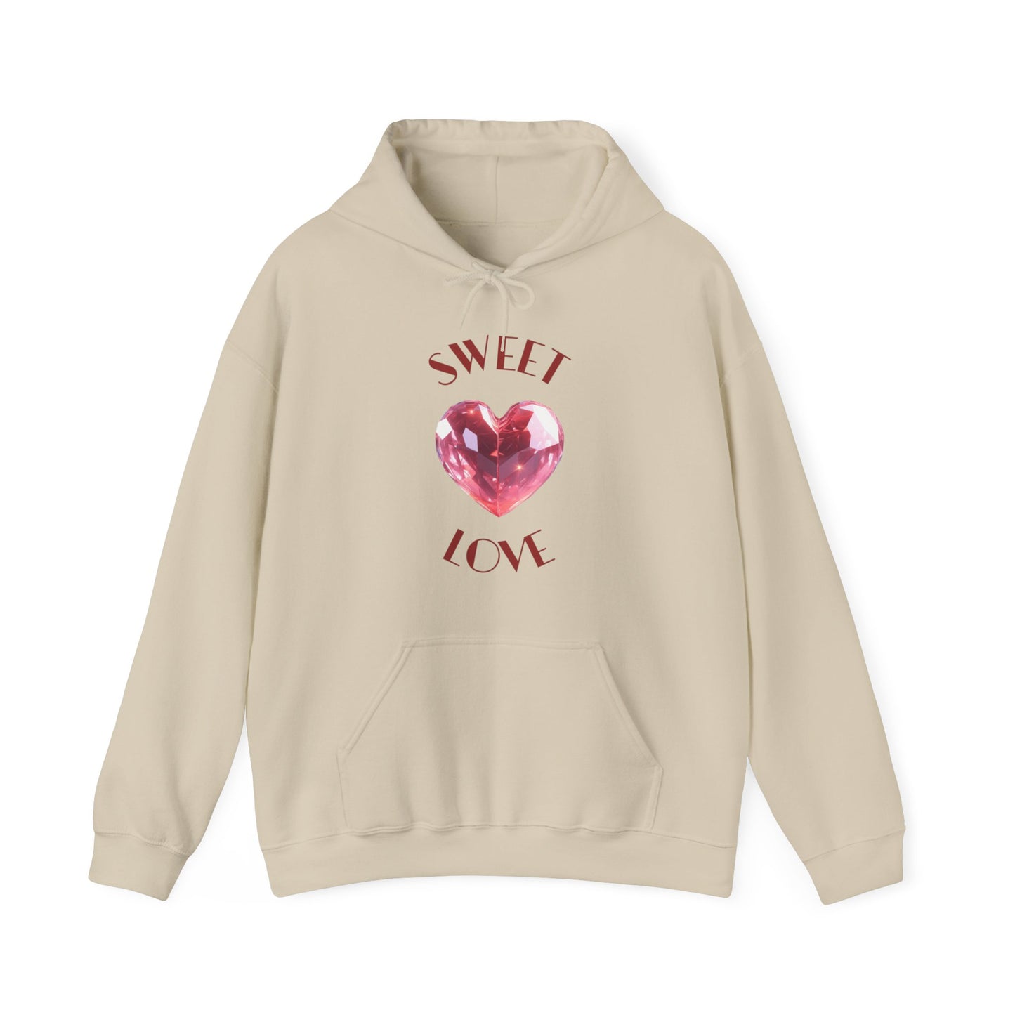 Charming 'SWEET HEART LOVE' Hooded Sweatshirt, Hoodie™ by Novelty Wonders