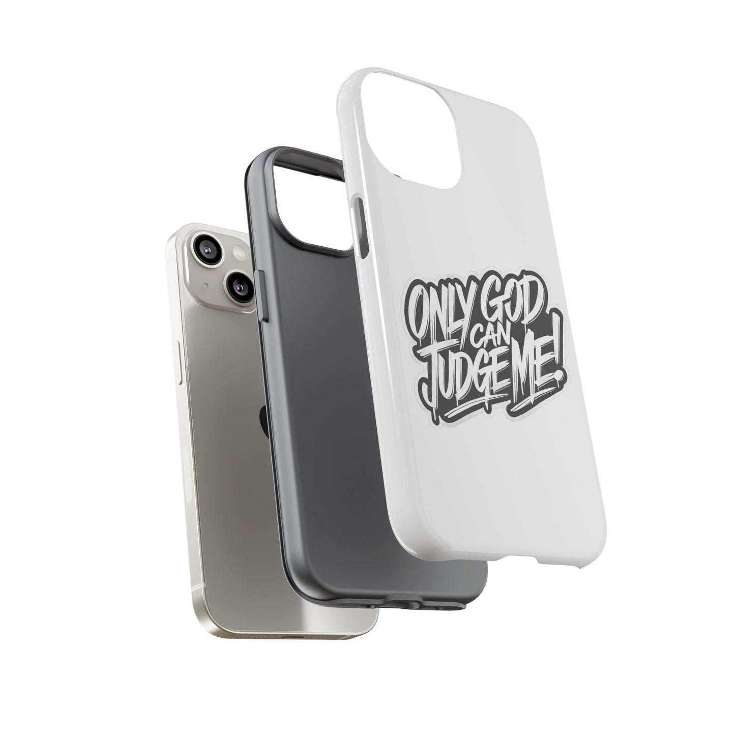 Only God Can Judge Me Phone Case – Bold Urban Style, Inspirational Tough Cover for iPhone, Samsung Galaxy & Google Pixel, Gift for Teens & Adults, Cool Phone Accessory