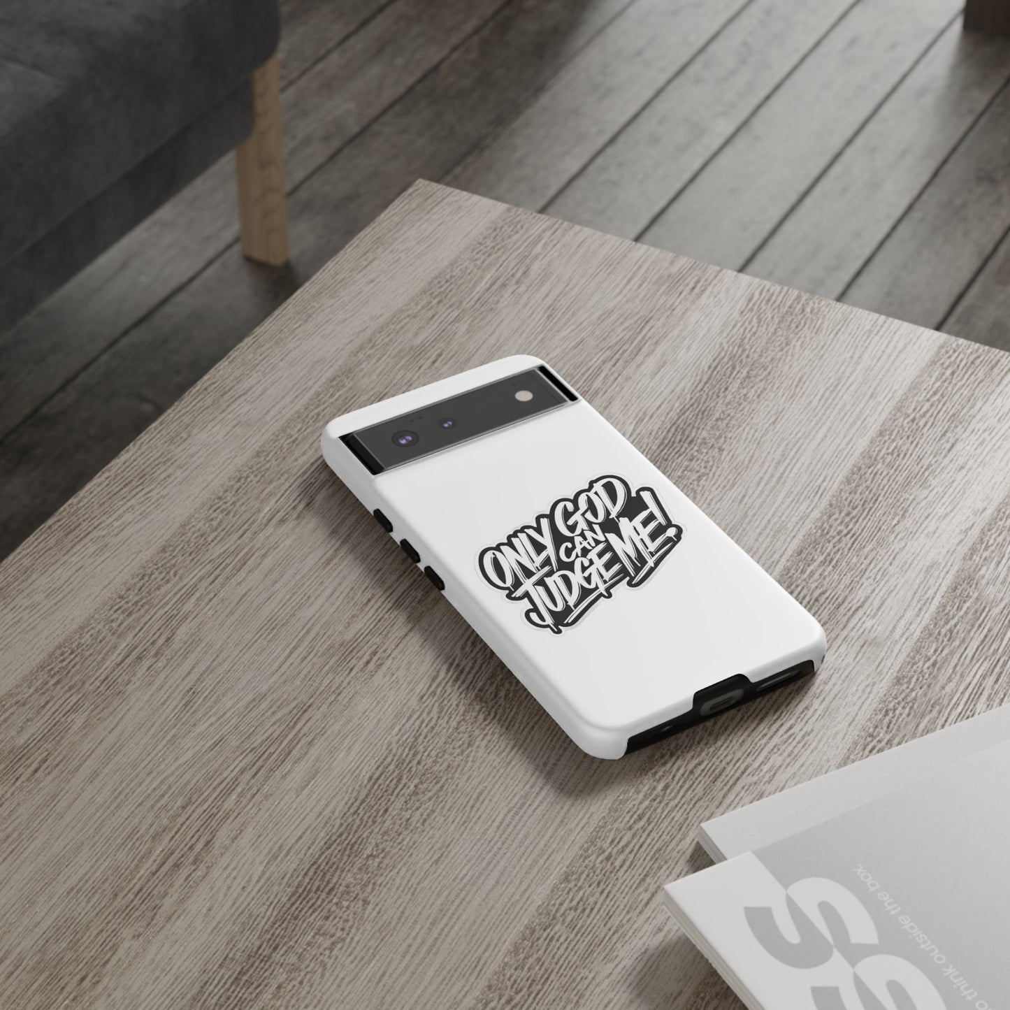 Only God Can Judge Me Phone Case – Bold Urban Style, Inspirational Tough Cover for iPhone, Samsung Galaxy & Google Pixel, Gift for Teens & Adults, Cool Phone Accessory