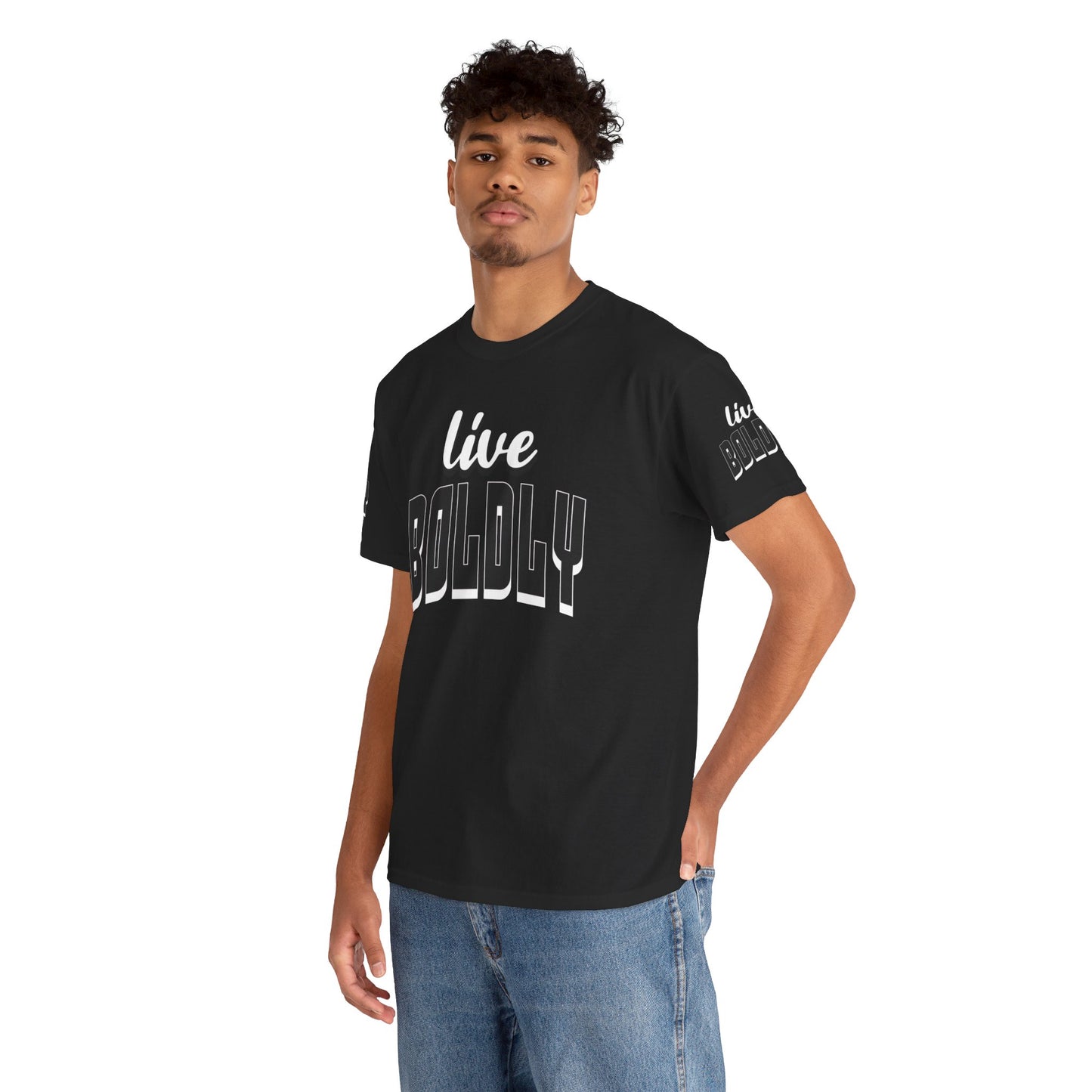 Empowering 'LIVE BOLDLY' Stylish T-Shirt™ by Novelty Wonders