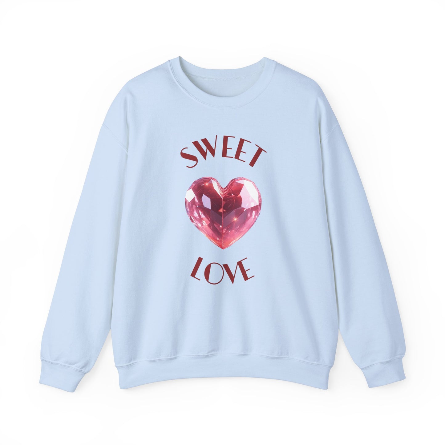 Charming 'SWEET HEART LOVE' Crewneck Sweatshirt™ by Novelty Wonders