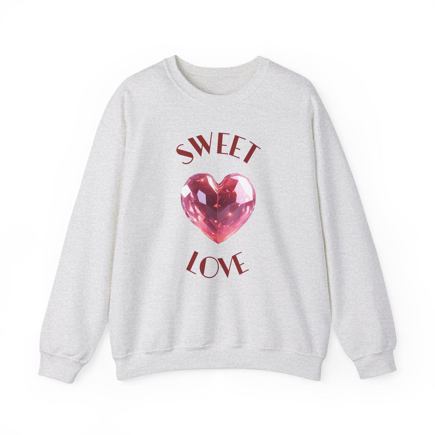 Charming 'SWEET HEART LOVE' Crewneck Sweatshirt™ by Novelty Wonders