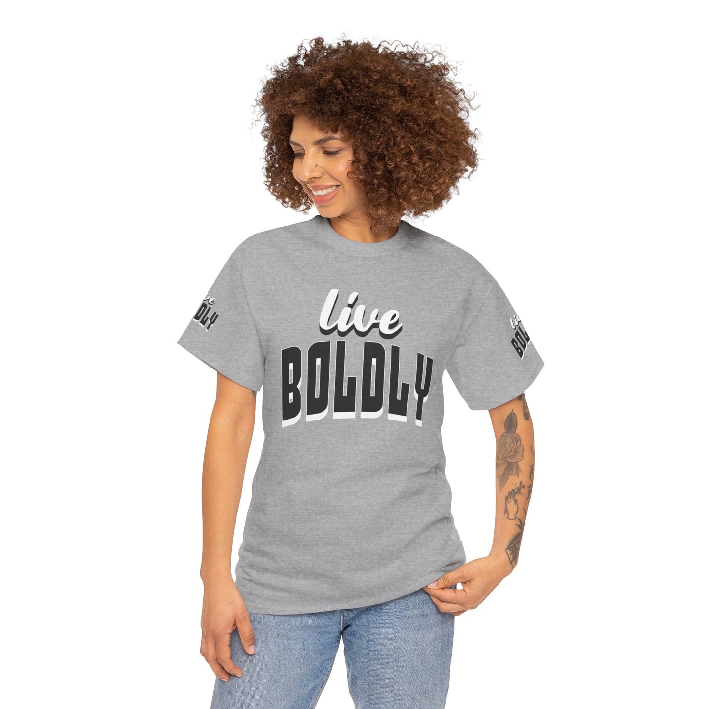 Empowering 'LIVE BOLDLY' Stylish T-Shirt™ by Novelty Wonders