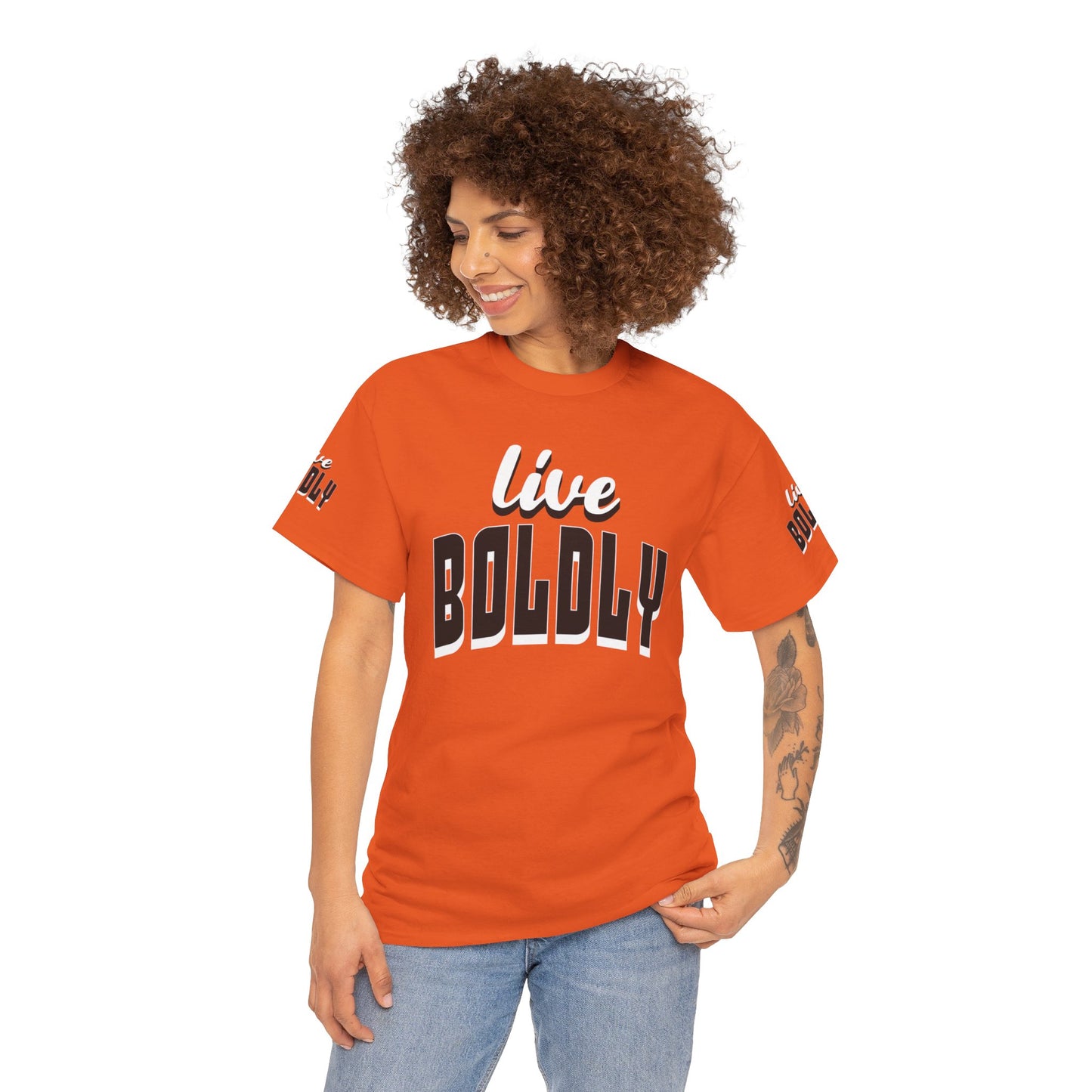 Empowering 'LIVE BOLDLY' Stylish T-Shirt™ by Novelty Wonders