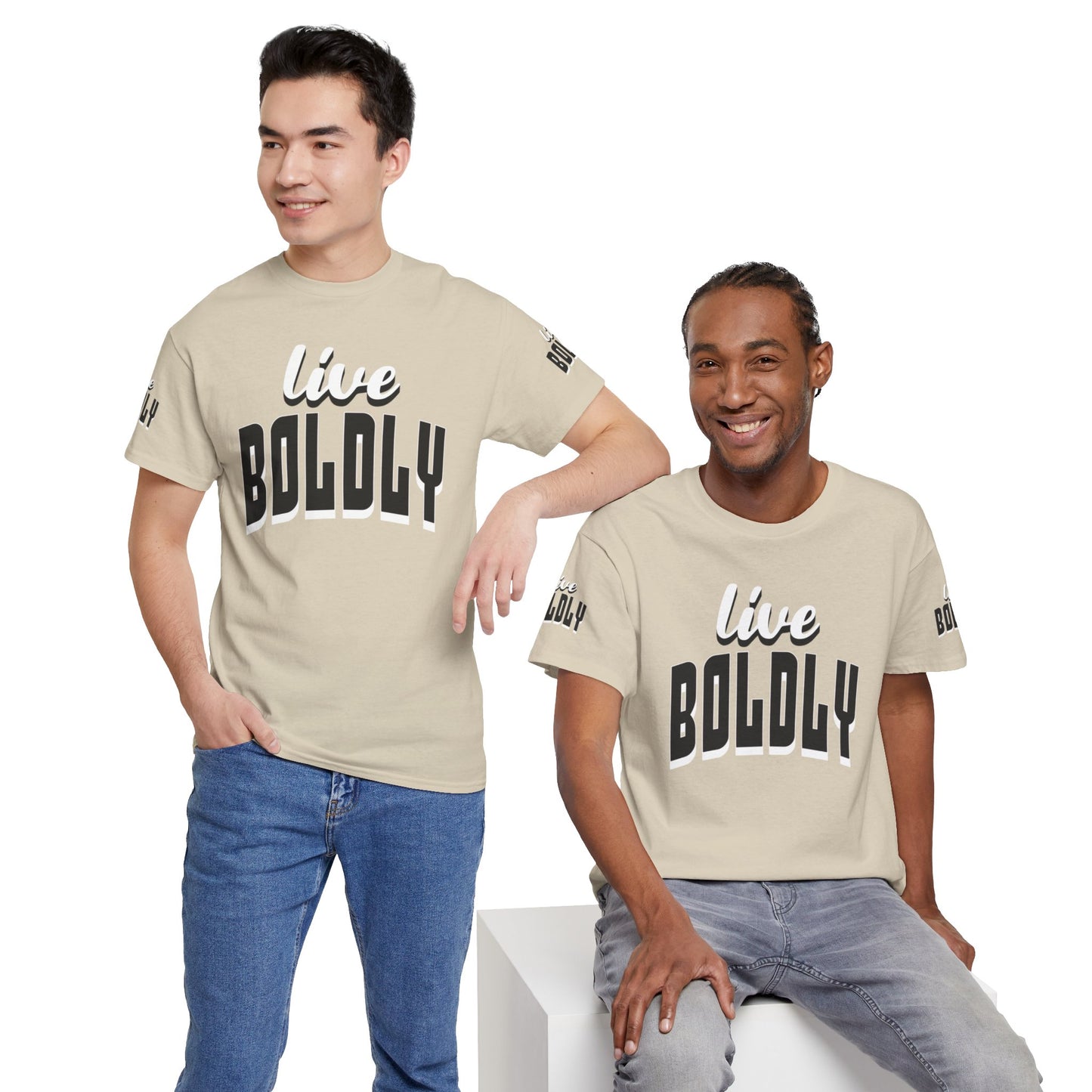 Empowering 'LIVE BOLDLY' Stylish T-Shirt™ by Novelty Wonders