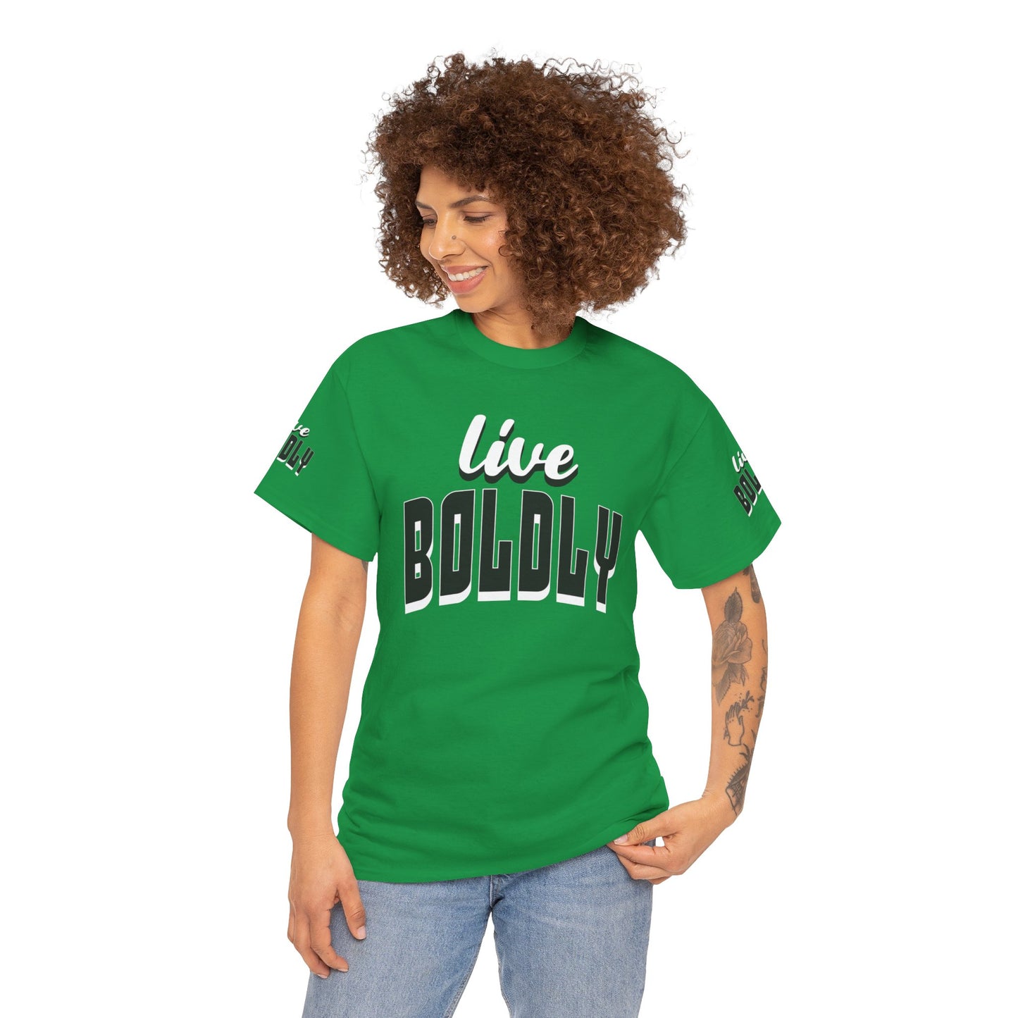 Empowering 'LIVE BOLDLY' Stylish T-Shirt™ by Novelty Wonders