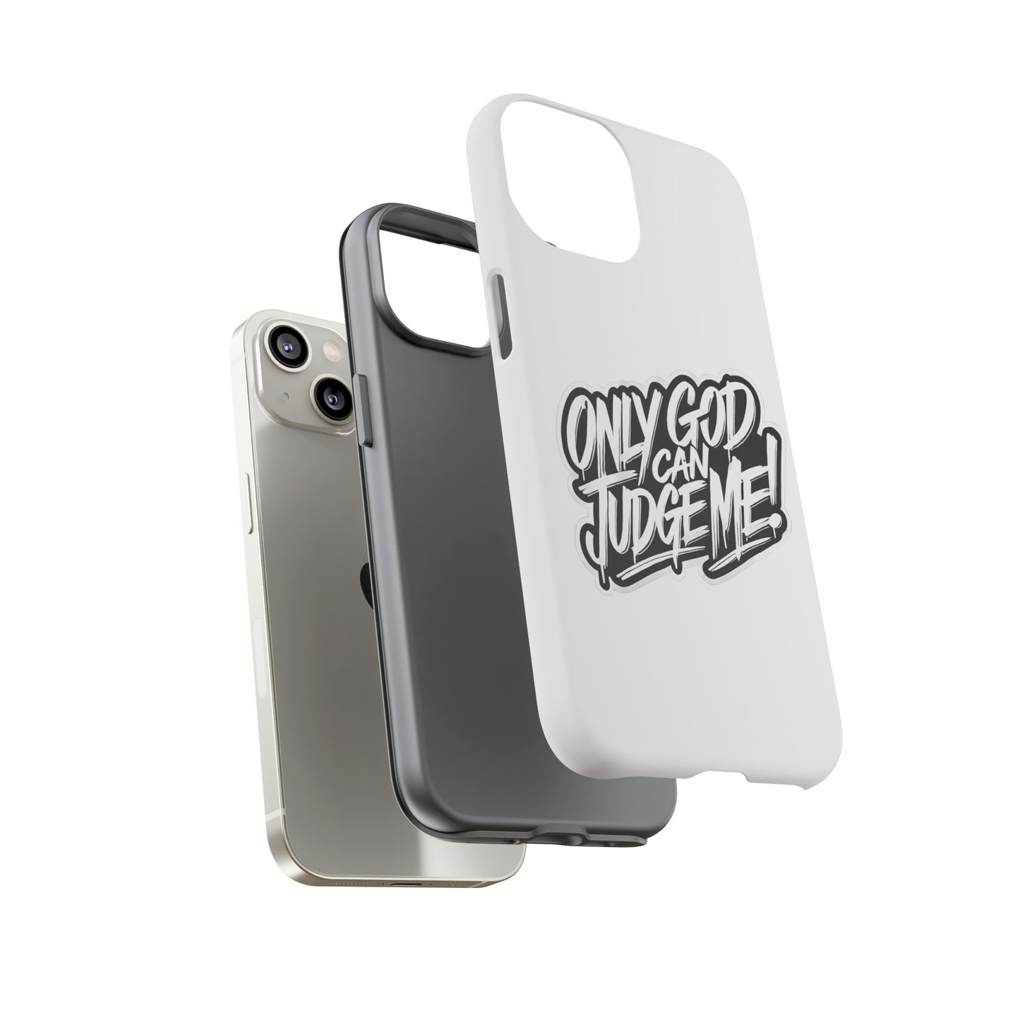 Only God Can Judge Me Phone Case – Bold Urban Style, Inspirational Tough Cover for iPhone, Samsung Galaxy & Google Pixel, Gift for Teens & Adults, Cool Phone Accessory