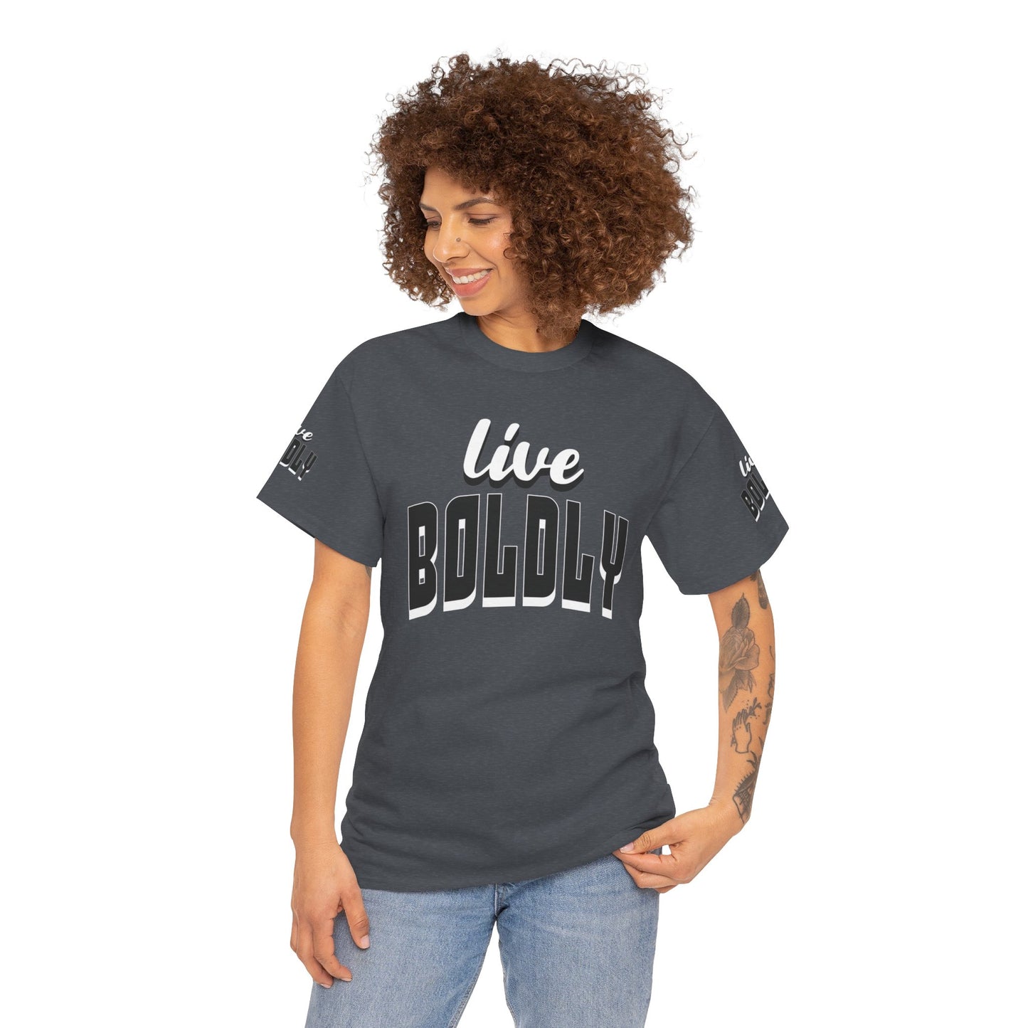 Empowering 'LIVE BOLDLY' Stylish T-Shirt™ by Novelty Wonders