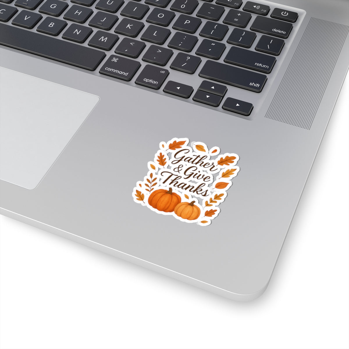 Gather & Give Thanks Pumpkin Kiss-Cut Stickers