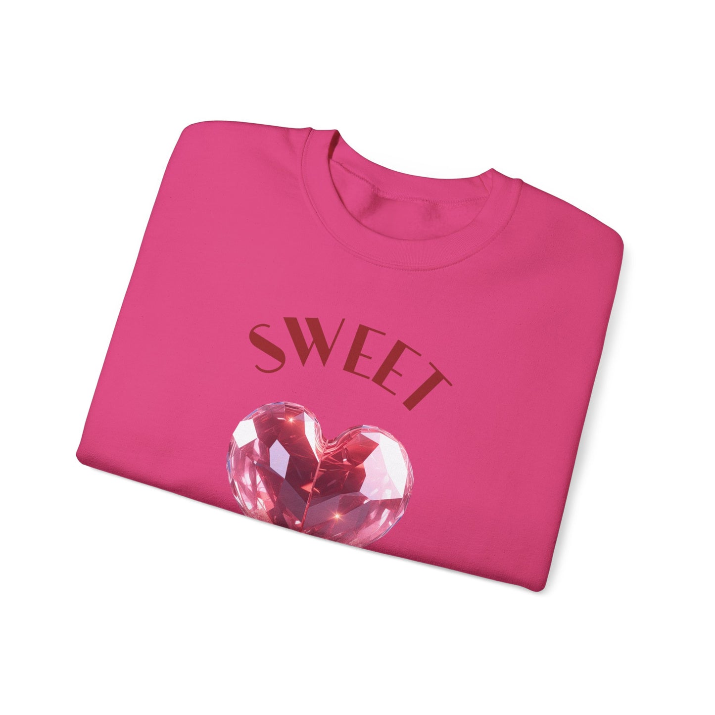 Charming 'SWEET HEART LOVE' Crewneck Sweatshirt™ by Novelty Wonders