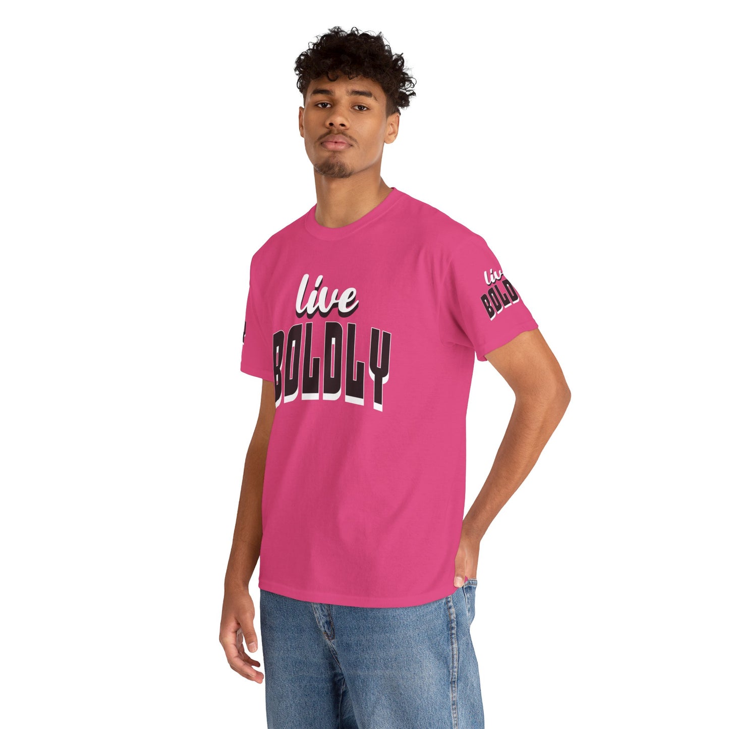 Empowering 'LIVE BOLDLY' Stylish T-Shirt™ by Novelty Wonders