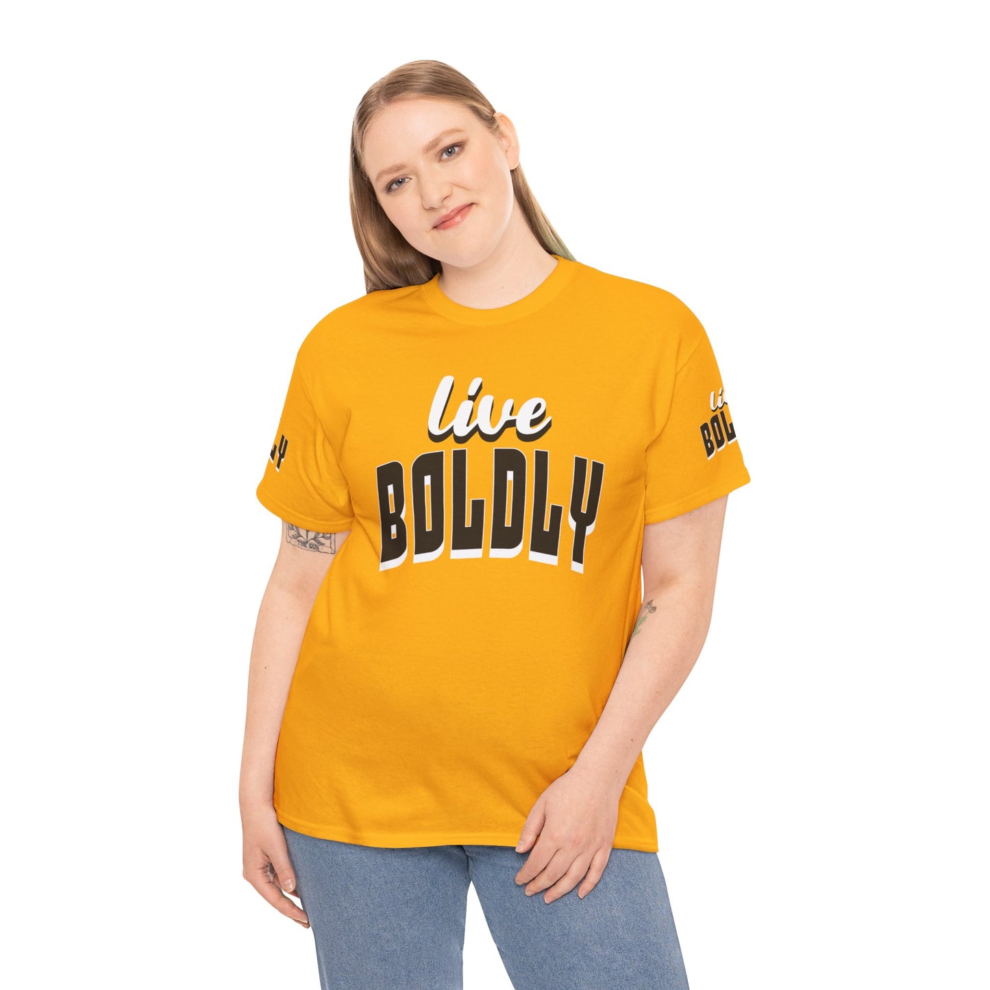 Empowering 'LIVE BOLDLY' Stylish T-Shirt™ by Novelty Wonders