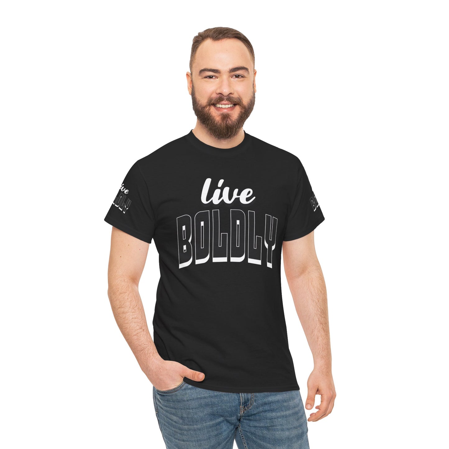 Empowering 'LIVE BOLDLY' Stylish T-Shirt™ by Novelty Wonders