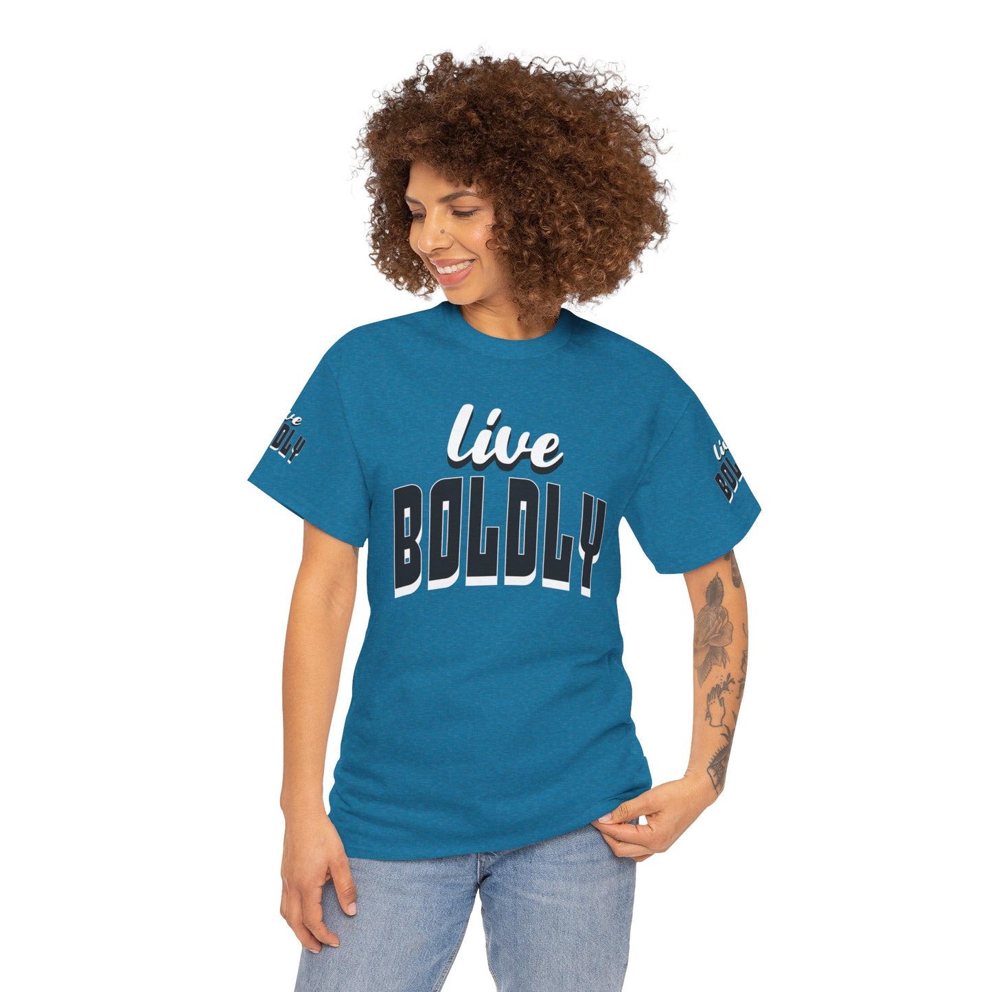 Empowering 'LIVE BOLDLY' Stylish T-Shirt™ by Novelty Wonders