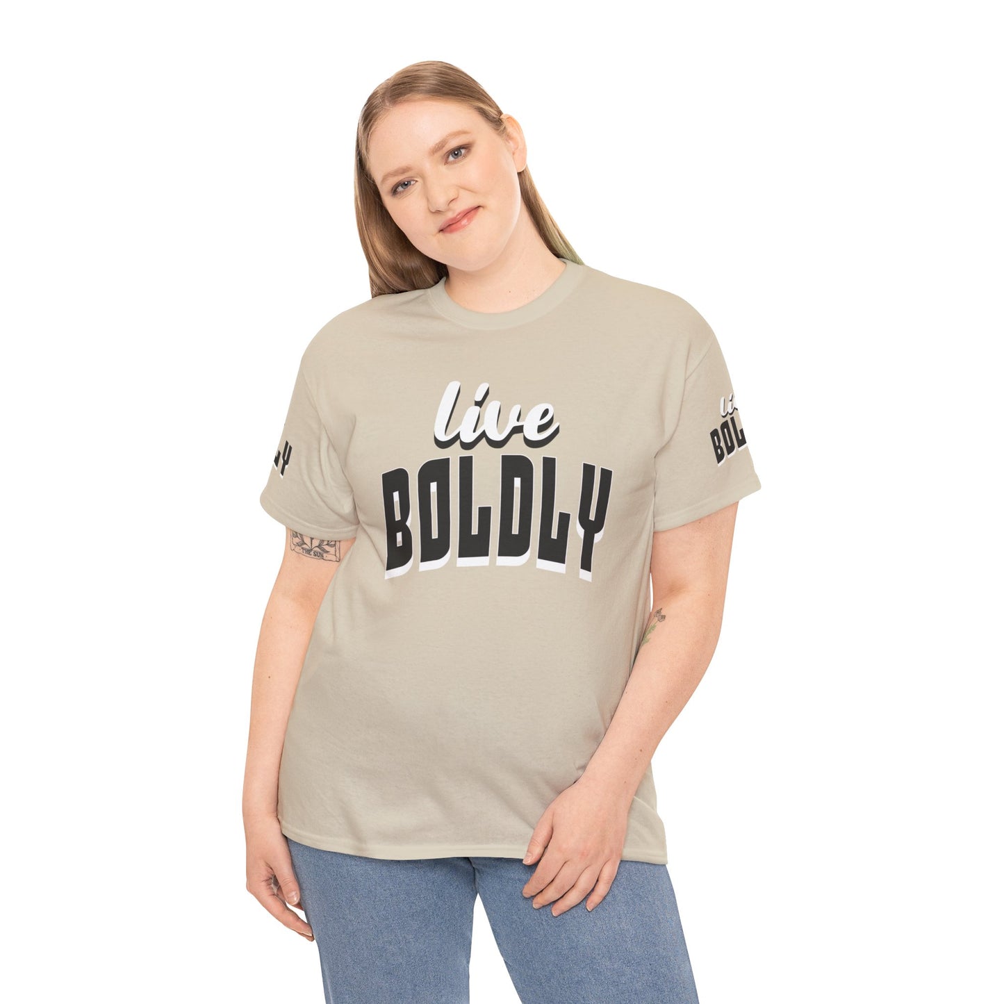 Empowering 'LIVE BOLDLY' Stylish T-Shirt™ by Novelty Wonders