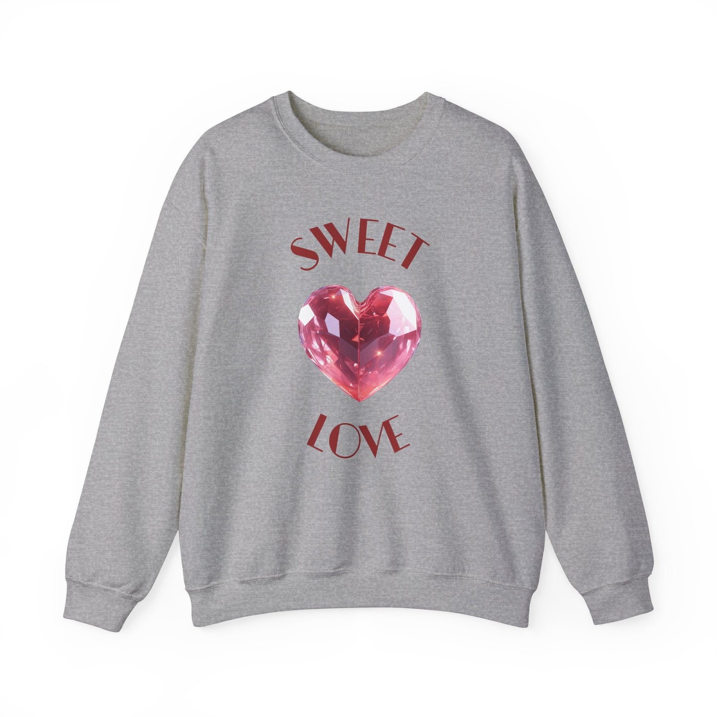 Charming 'SWEET HEART LOVE' Crewneck Sweatshirt™ by Novelty Wonders