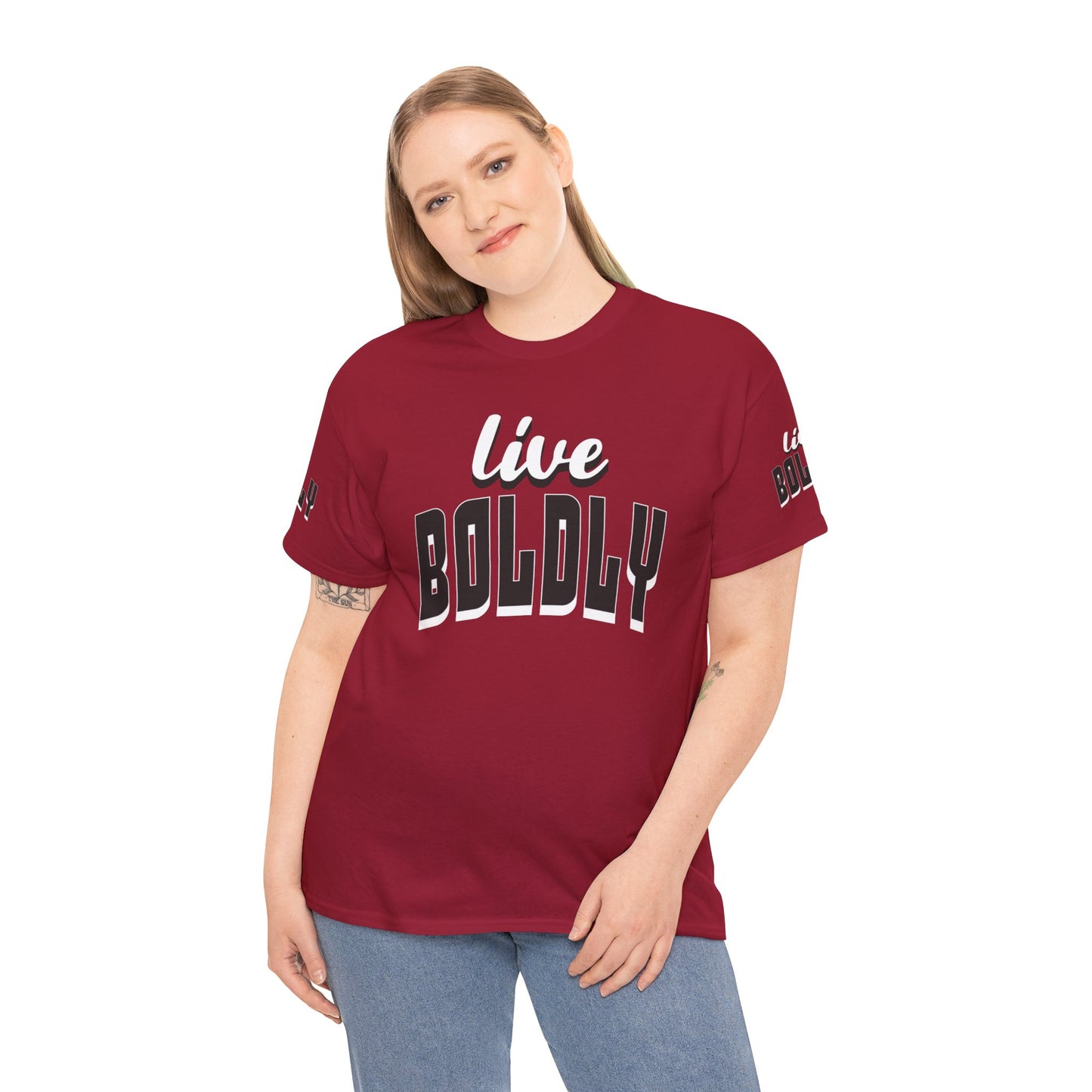 Empowering 'LIVE BOLDLY' Stylish T-Shirt™ by Novelty Wonders