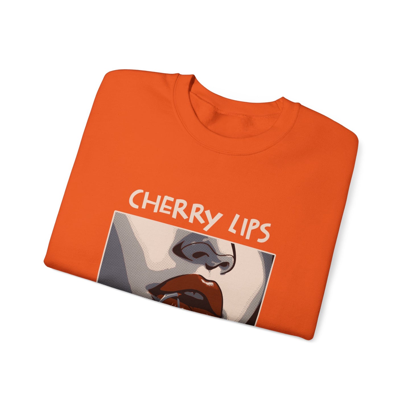 Retro Style 'CHERRY LIPS' Crewneck Sweatshirt™ by Novelty Wonders