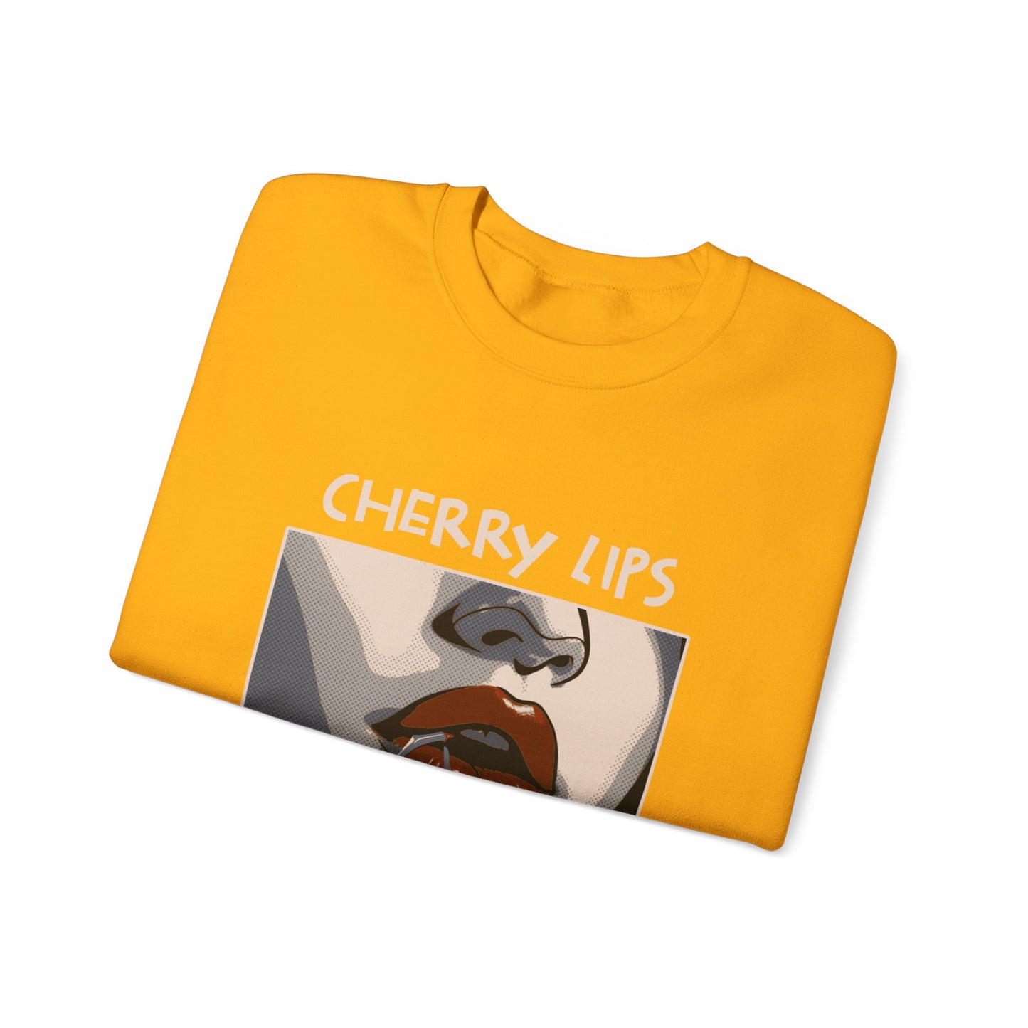 Retro Style 'CHERRY LIPS' Crewneck Sweatshirt™ by Novelty Wonders