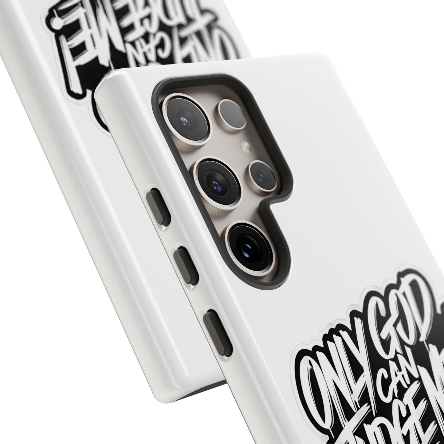 Only God Can Judge Me Phone Case – Bold Urban Style, Inspirational Tough Cover for iPhone, Samsung Galaxy & Google Pixel, Gift for Teens & Adults, Cool Phone Accessory