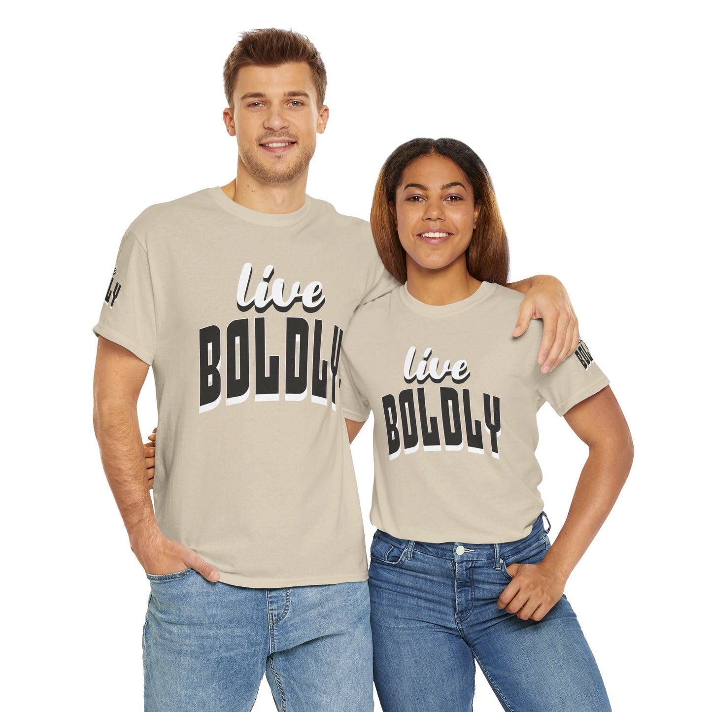 Empowering 'LIVE BOLDLY' Stylish T-Shirt™ by Novelty Wonders