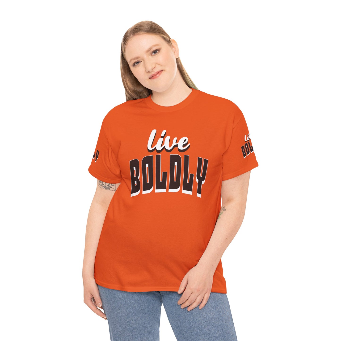 Empowering 'LIVE BOLDLY' Stylish T-Shirt™ by Novelty Wonders