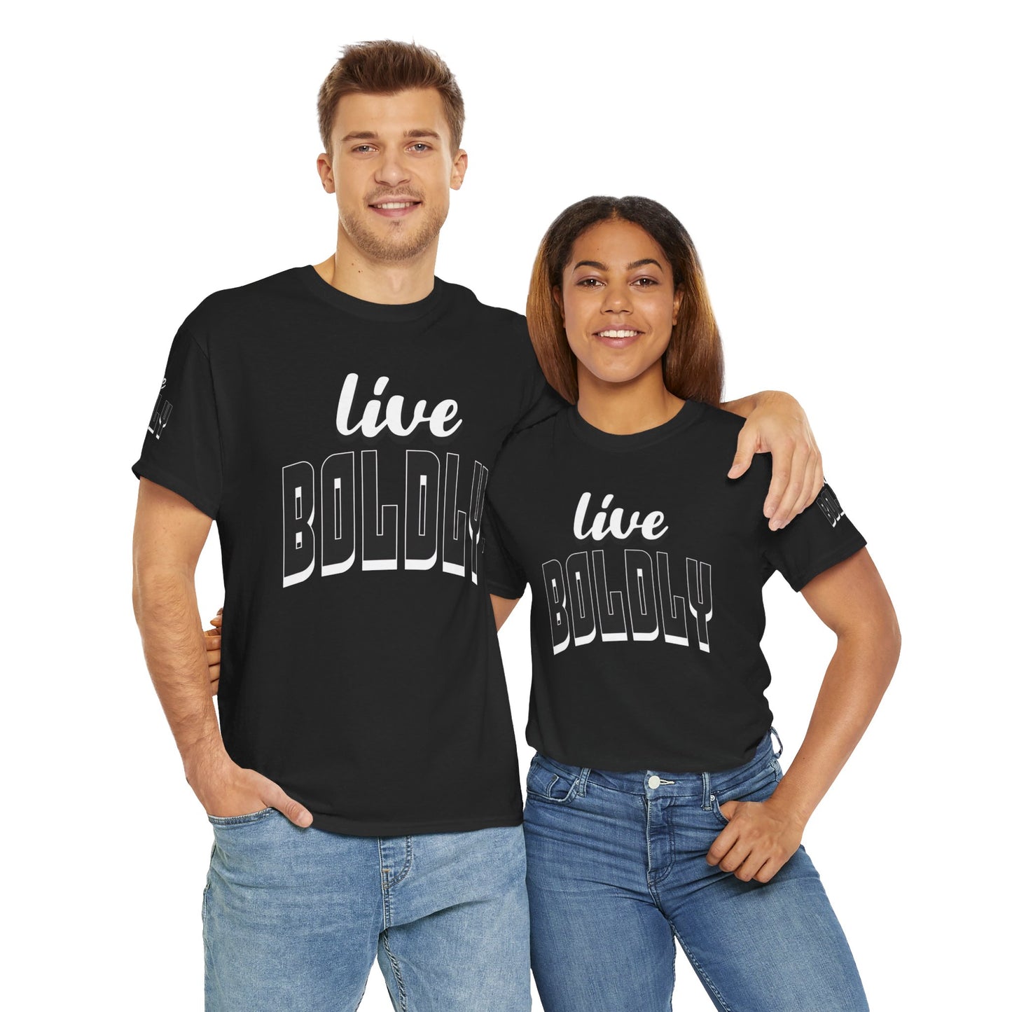 Empowering 'LIVE BOLDLY' Stylish T-Shirt™ by Novelty Wonders