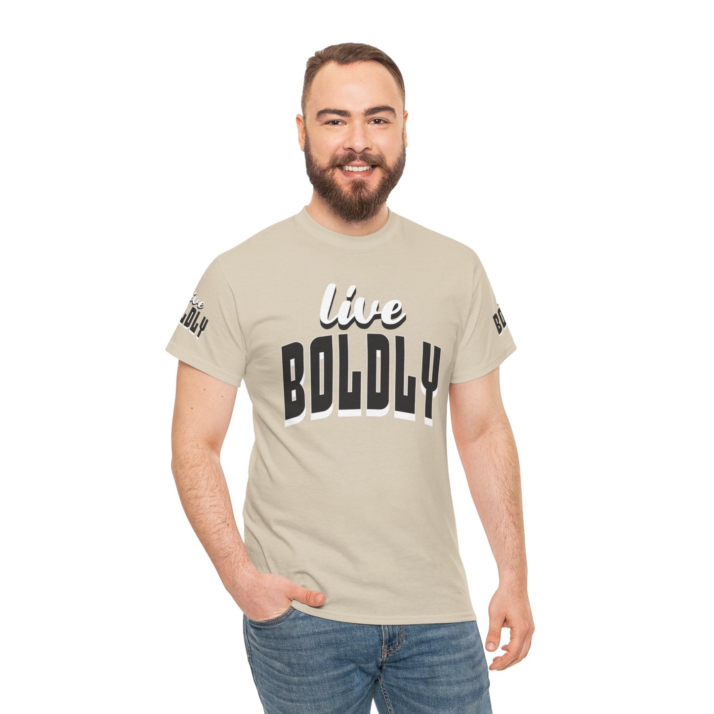 Empowering 'LIVE BOLDLY' Stylish T-Shirt™ by Novelty Wonders