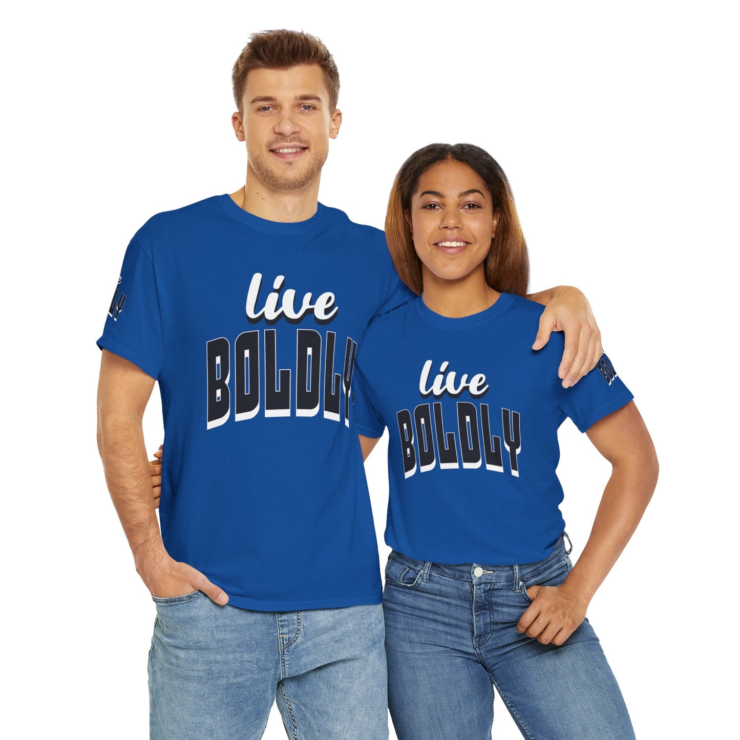 Empowering 'LIVE BOLDLY' Stylish T-Shirt™ by Novelty Wonders