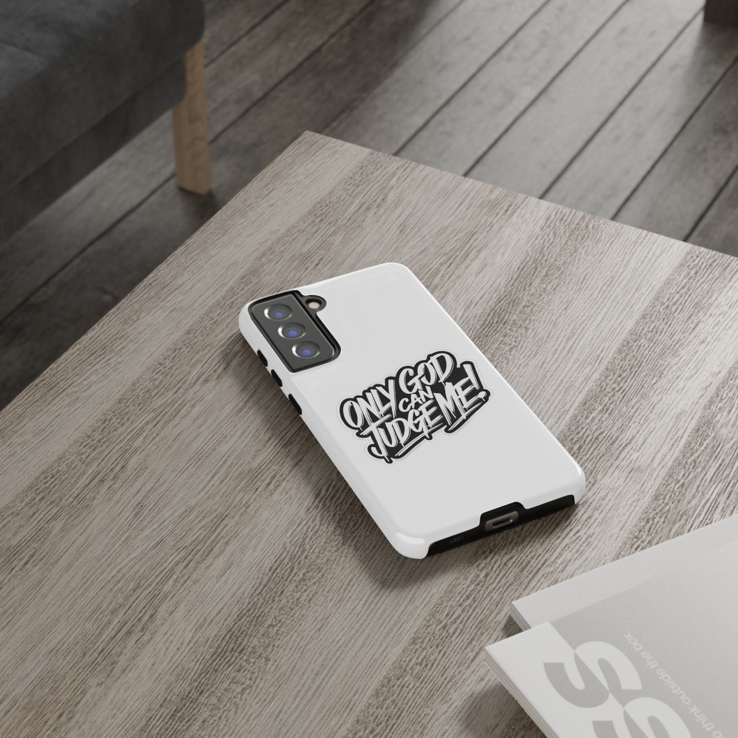 Only God Can Judge Me Phone Case – Bold Urban Style, Inspirational Tough Cover for iPhone, Samsung Galaxy & Google Pixel, Gift for Teens & Adults, Cool Phone Accessory