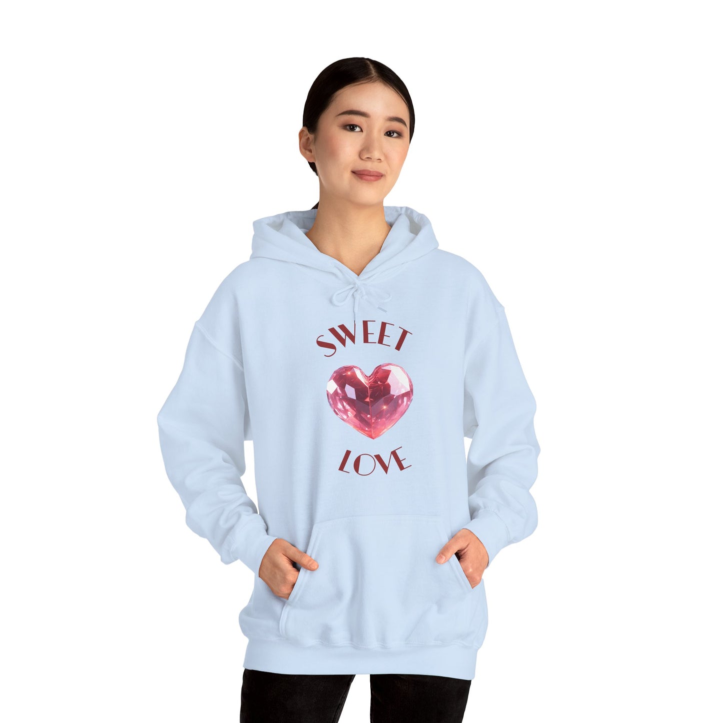 Charming 'SWEET HEART LOVE' Hooded Sweatshirt, Hoodie™ by Novelty Wonders