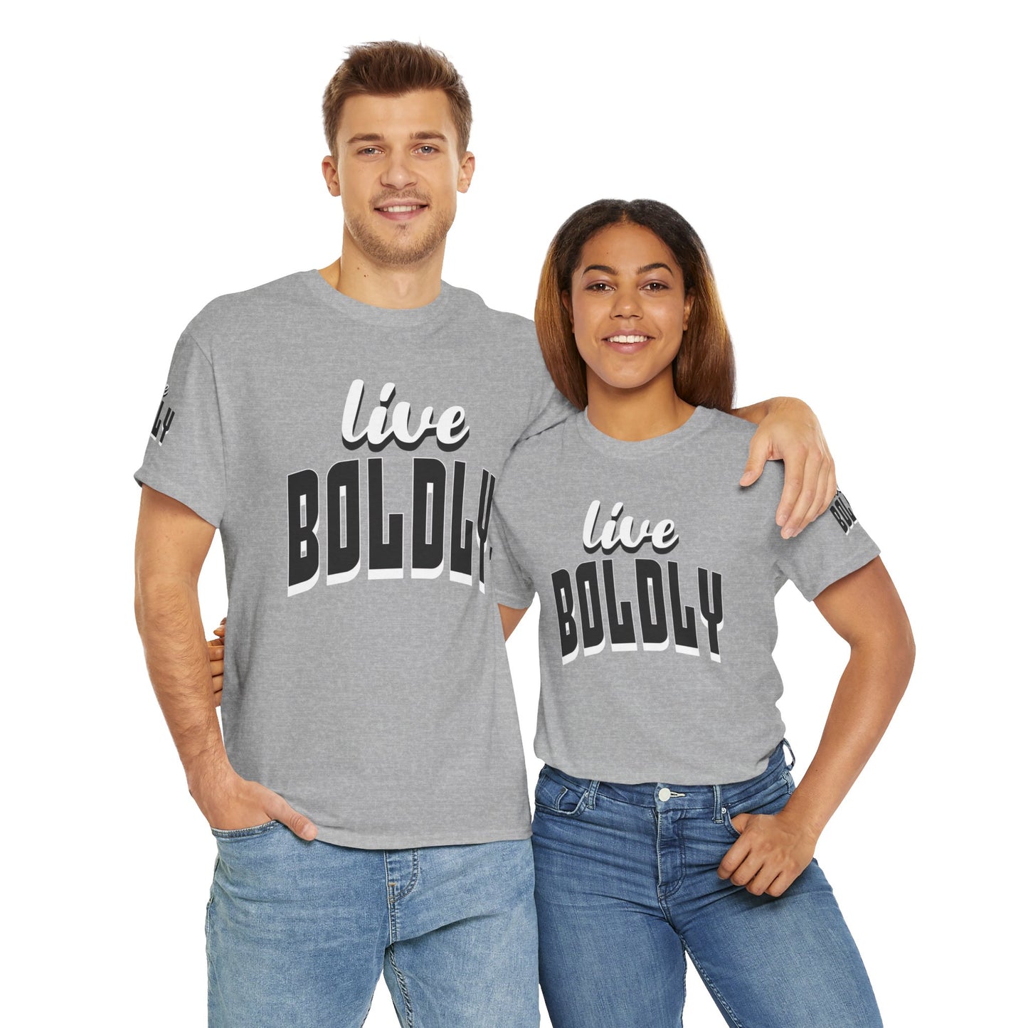 Empowering 'LIVE BOLDLY' Stylish T-Shirt™ by Novelty Wonders