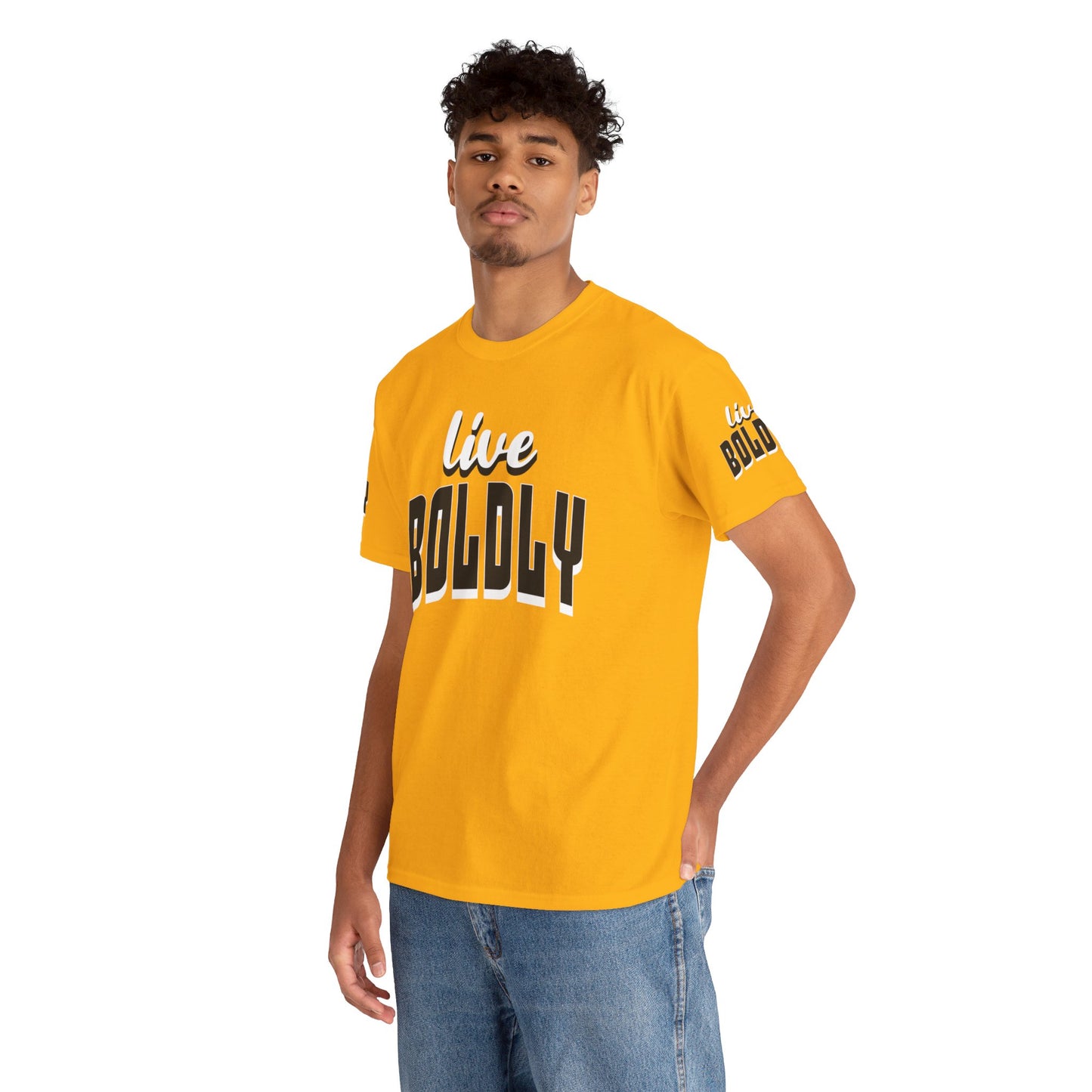 Empowering 'LIVE BOLDLY' Stylish T-Shirt™ by Novelty Wonders