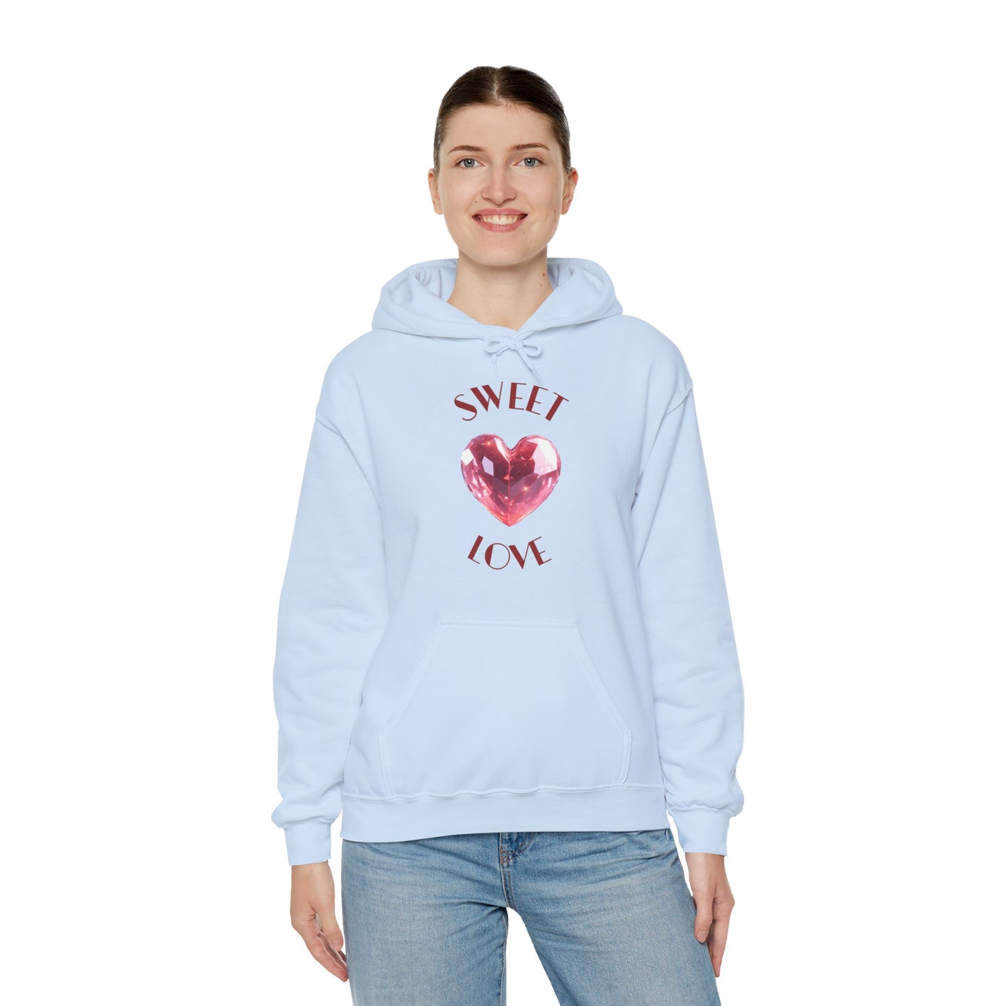 Charming 'SWEET HEART LOVE' Hooded Sweatshirt, Hoodie™ by Novelty Wonders