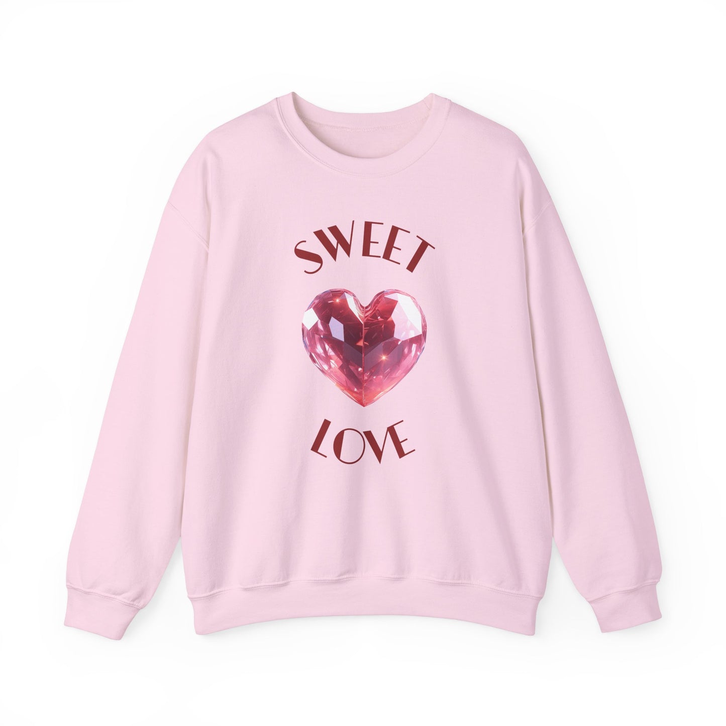 Charming 'SWEET HEART LOVE' Crewneck Sweatshirt™ by Novelty Wonders