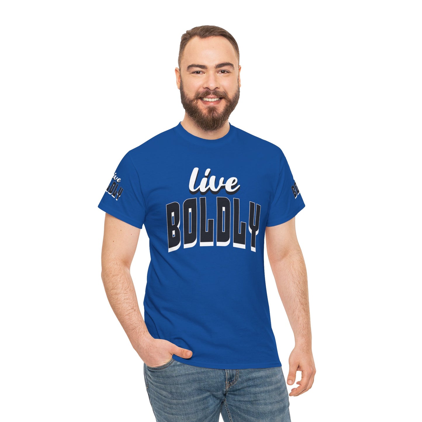 Empowering 'LIVE BOLDLY' Stylish T-Shirt™ by Novelty Wonders