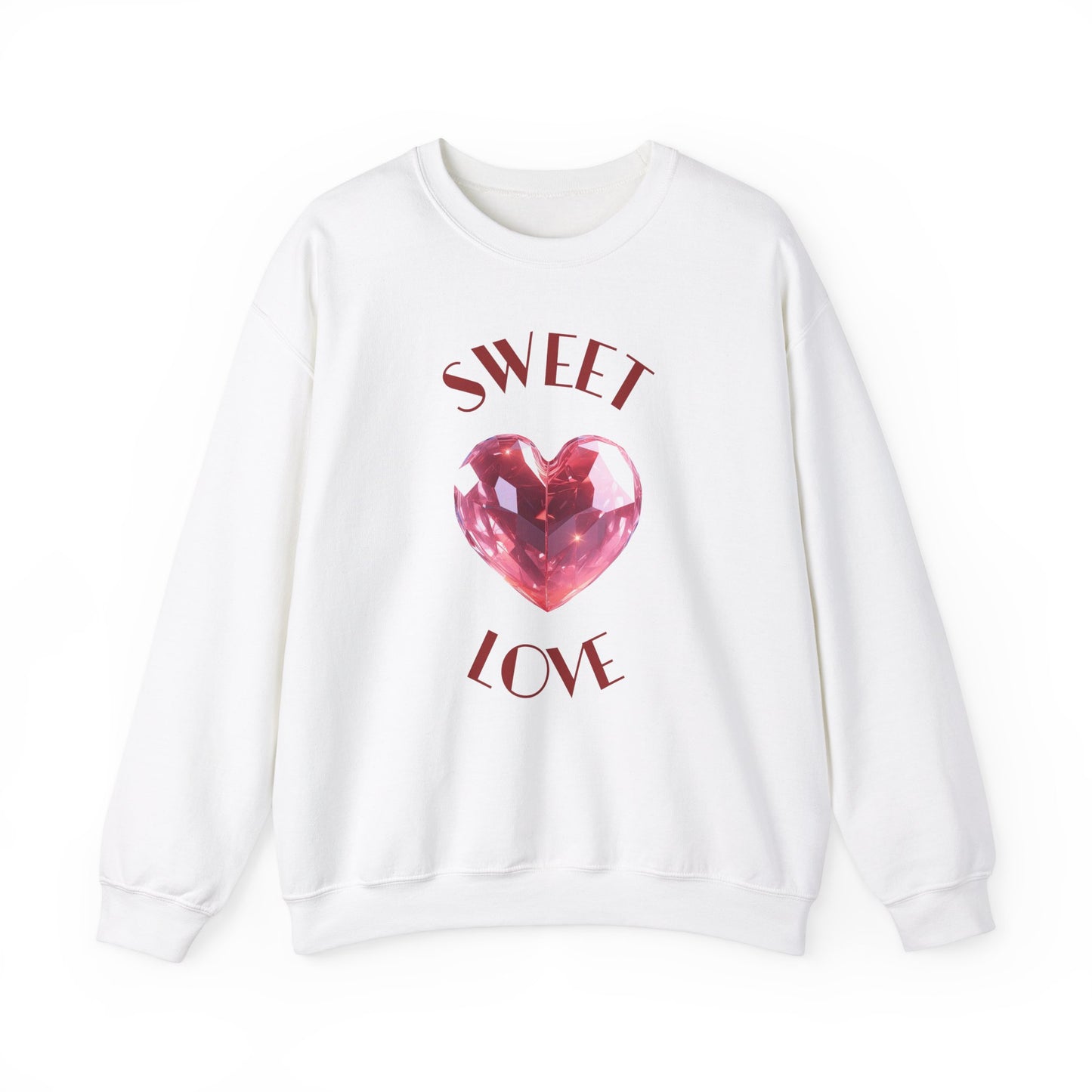 Charming 'SWEET HEART LOVE' Crewneck Sweatshirt™ by Novelty Wonders